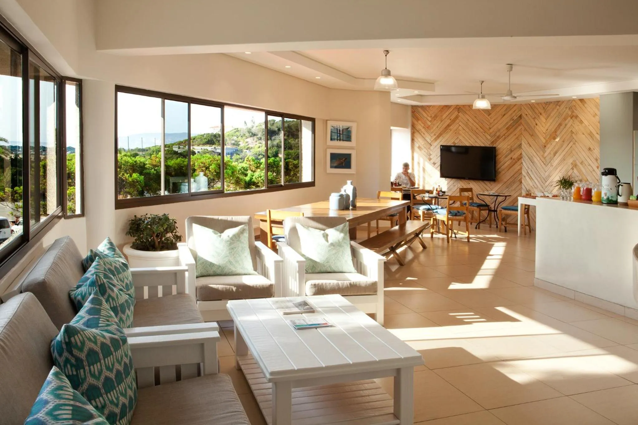 Living room in Plett Beachfront Accommodation