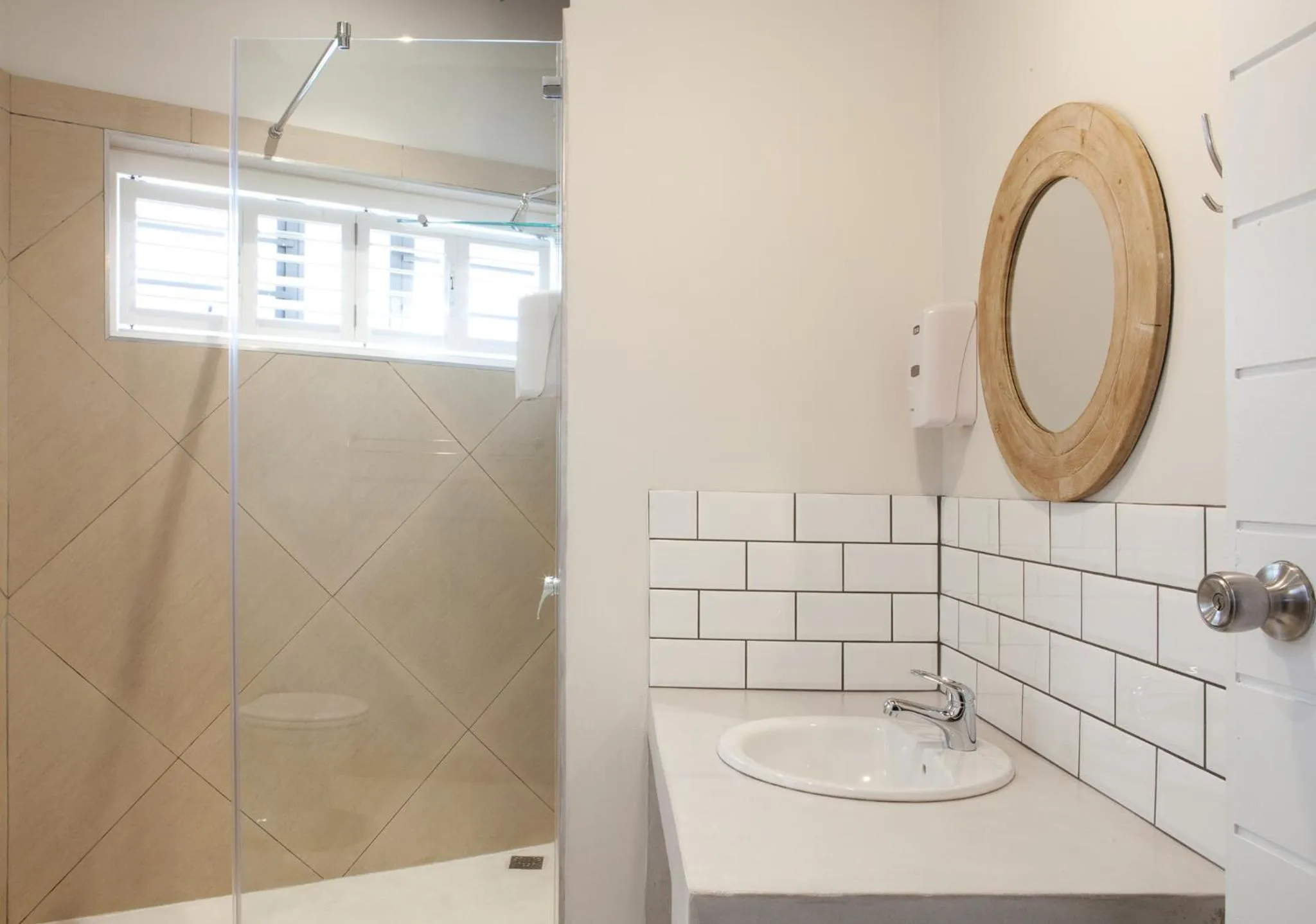 Shower in Plett Beachfront Accommodation