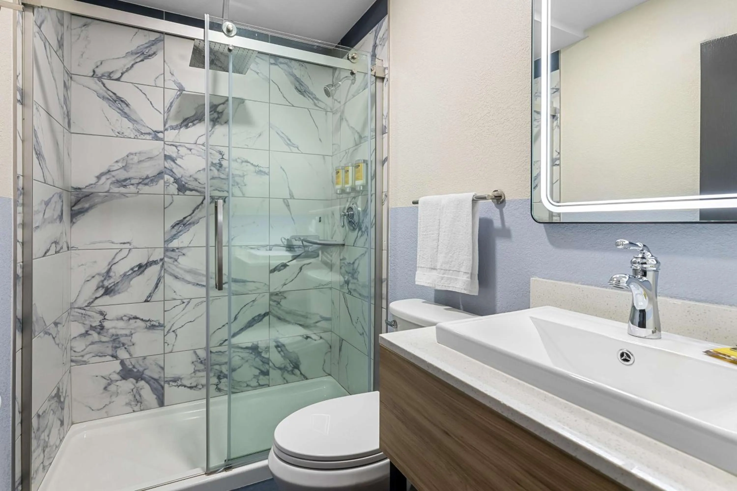 Bathroom in Eva Hotel Buffalo Airport, BW Signature Collection