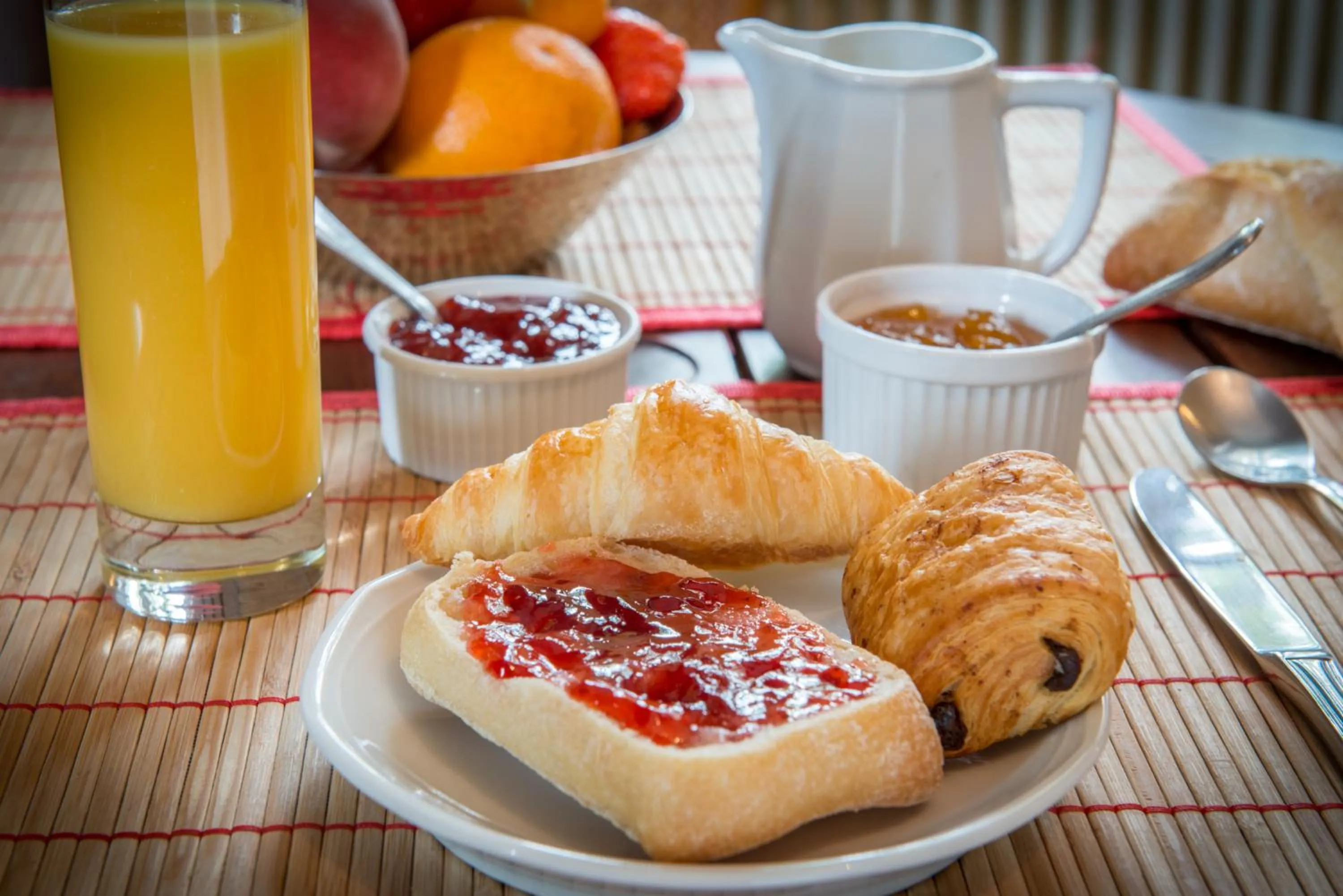 Continental breakfast in Logis Hotels - Au Colombier du Touron