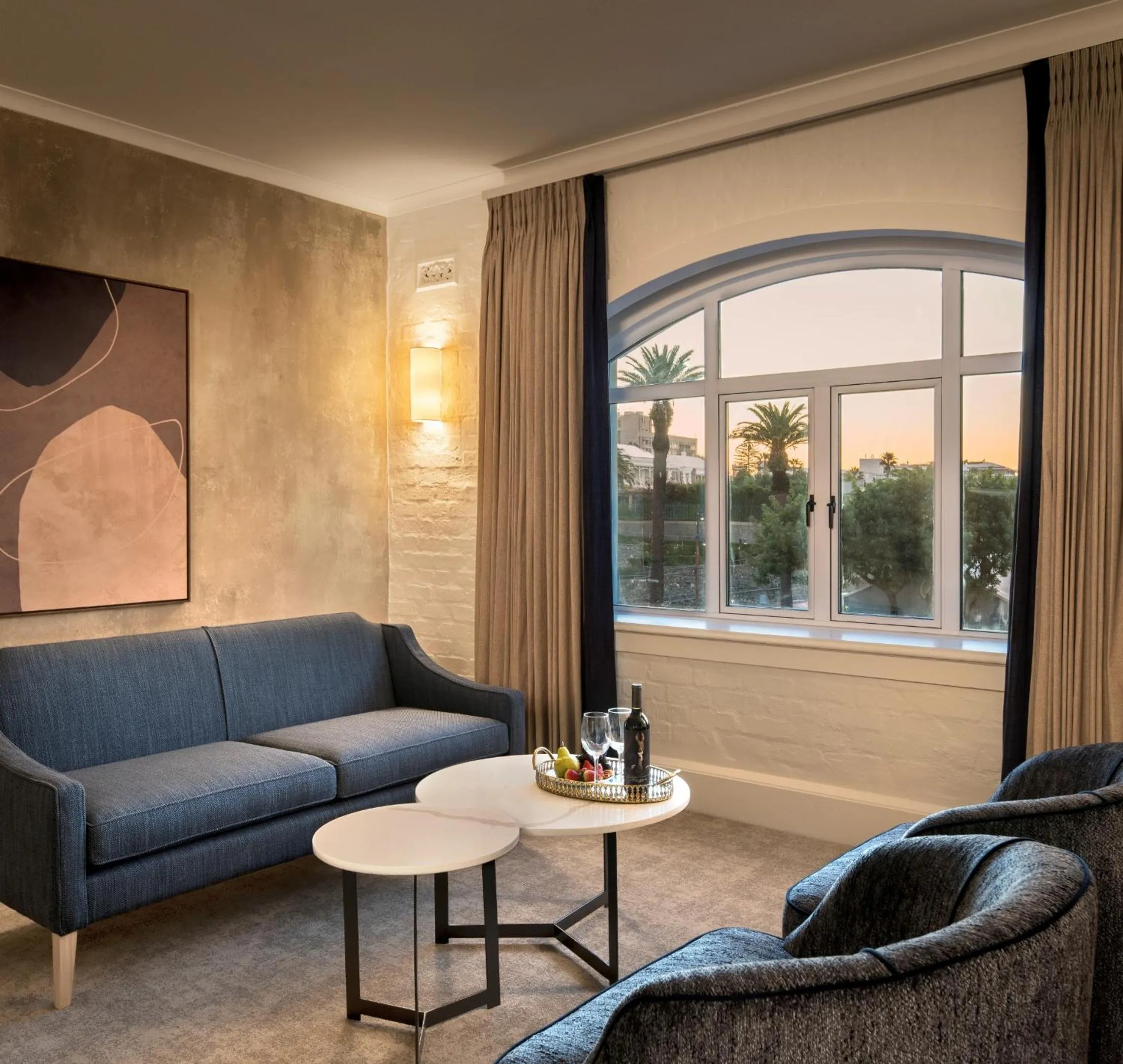 Seating area in Victoria & Alfred Hotel by NEWMARK