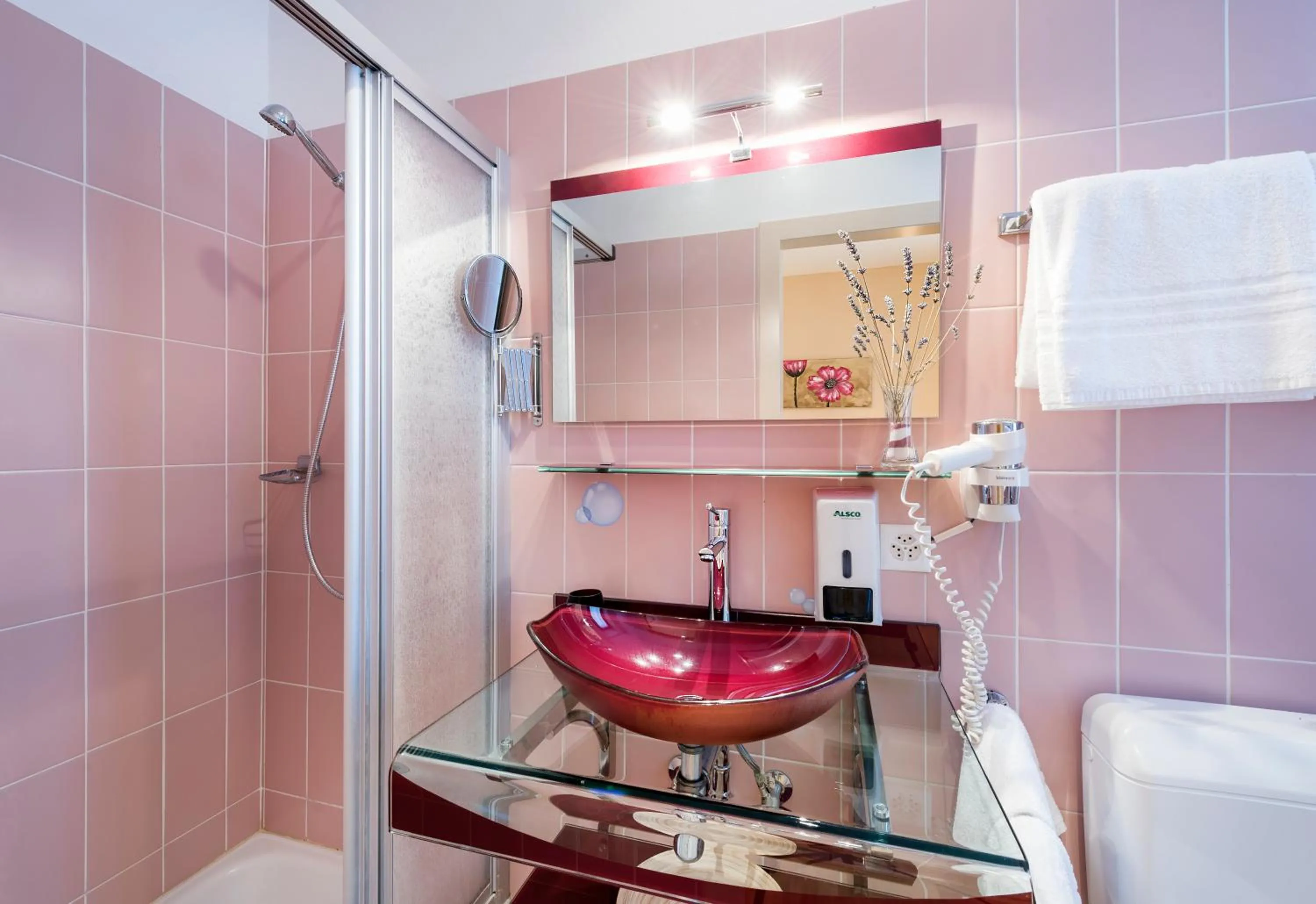 Shower in Albergo Ristorante La Palma