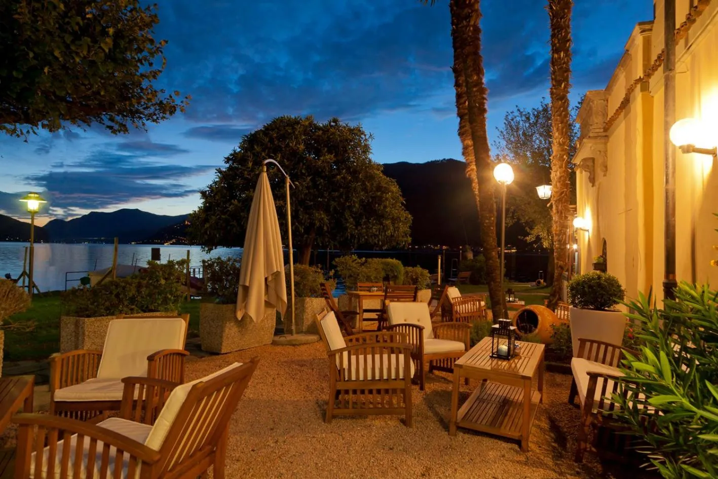 Patio in Albergo Ristorante La Palma