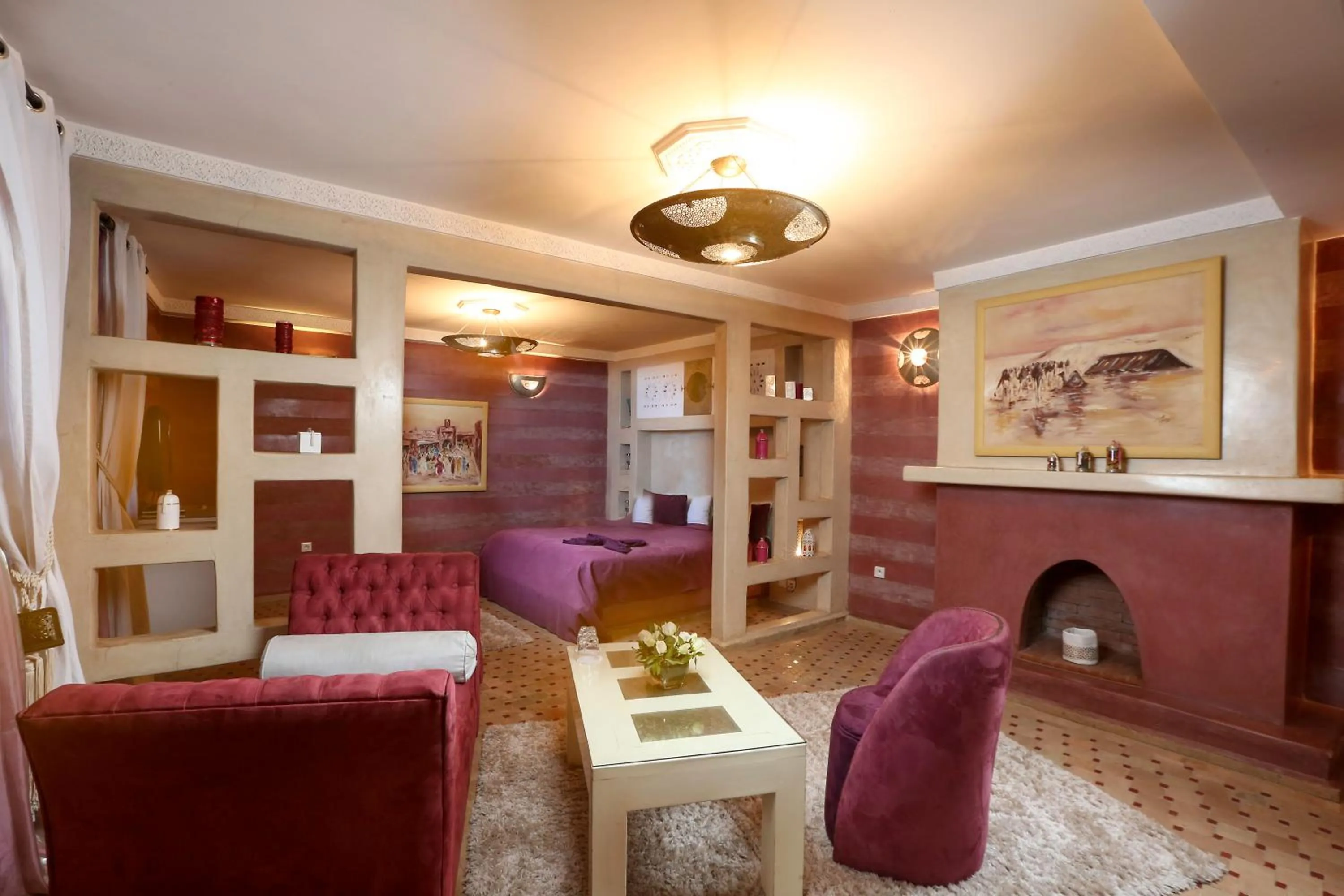 Photo of the whole room in Riad Turquoise