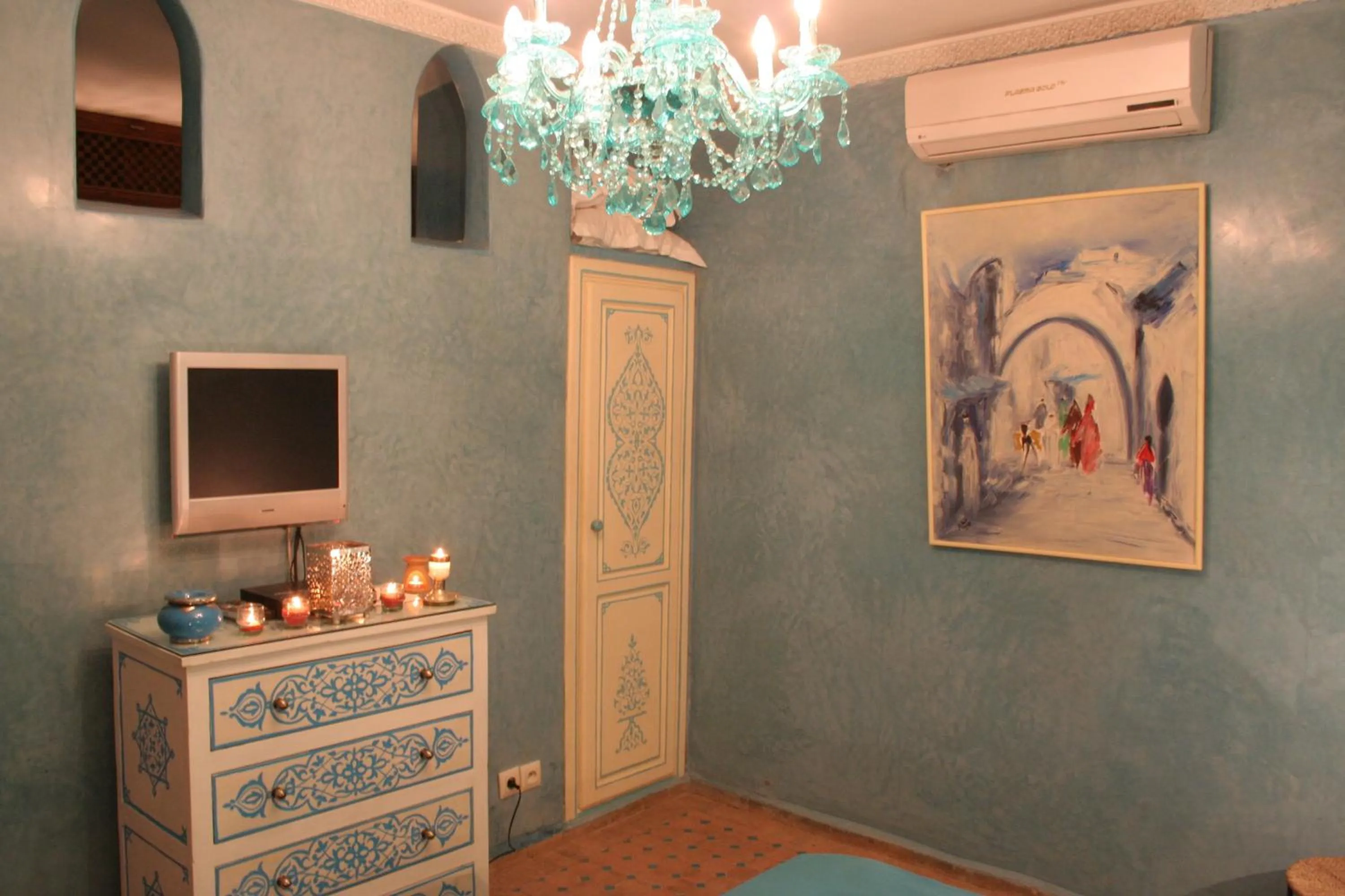 Bedroom in Riad Turquoise