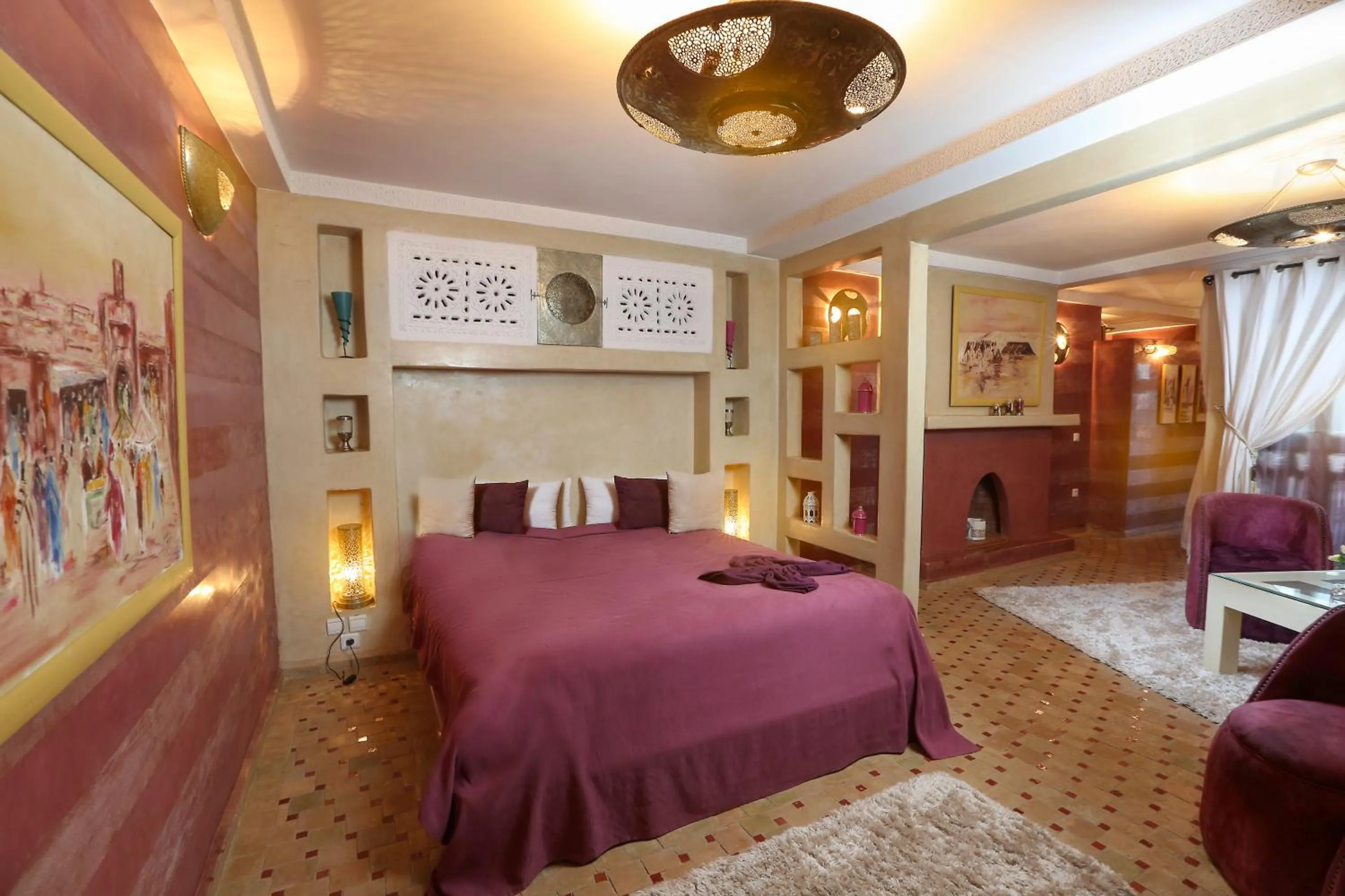 Photo of the whole room, Bed in Riad Turquoise