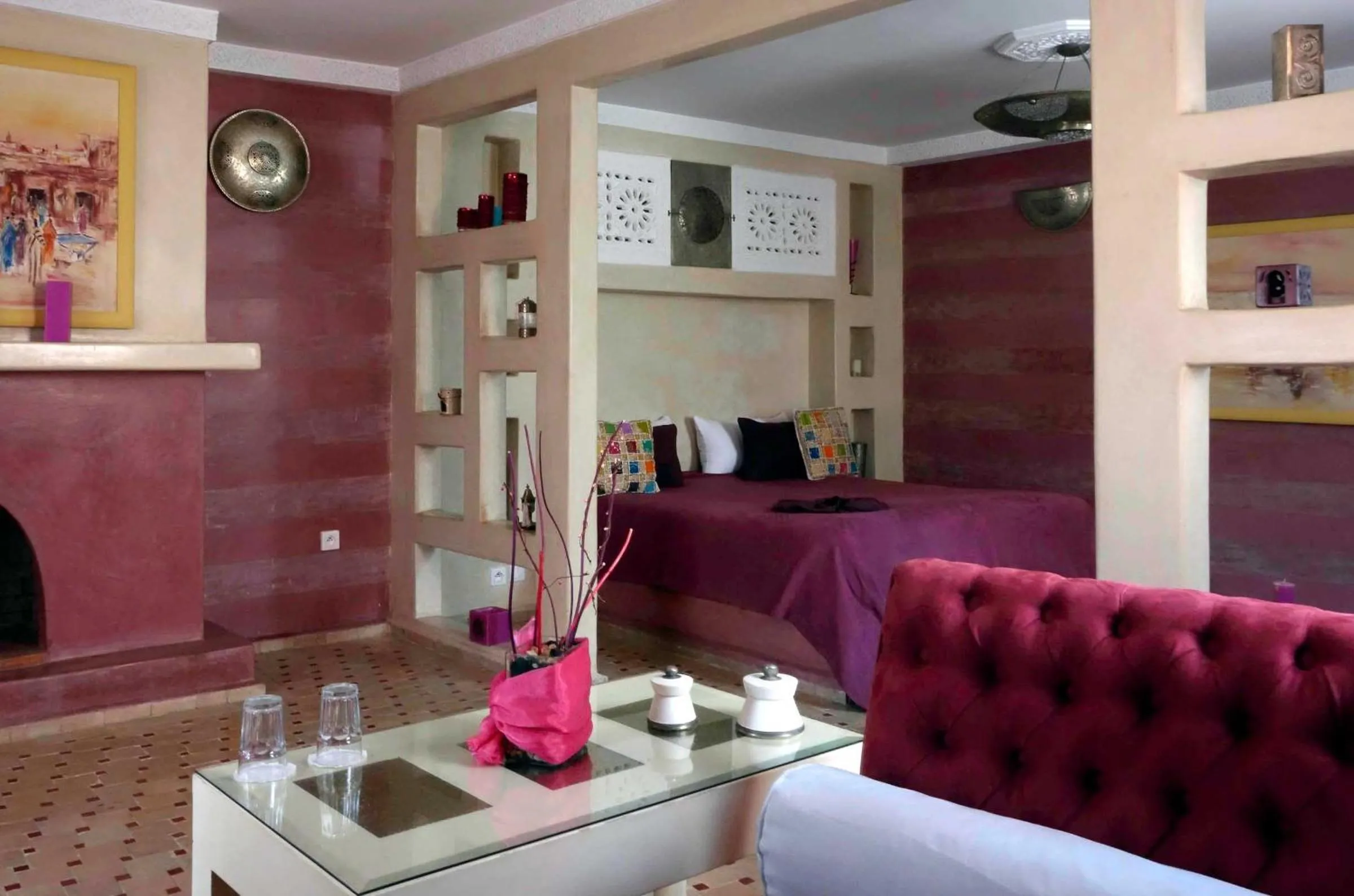 Bedroom in Riad Turquoise