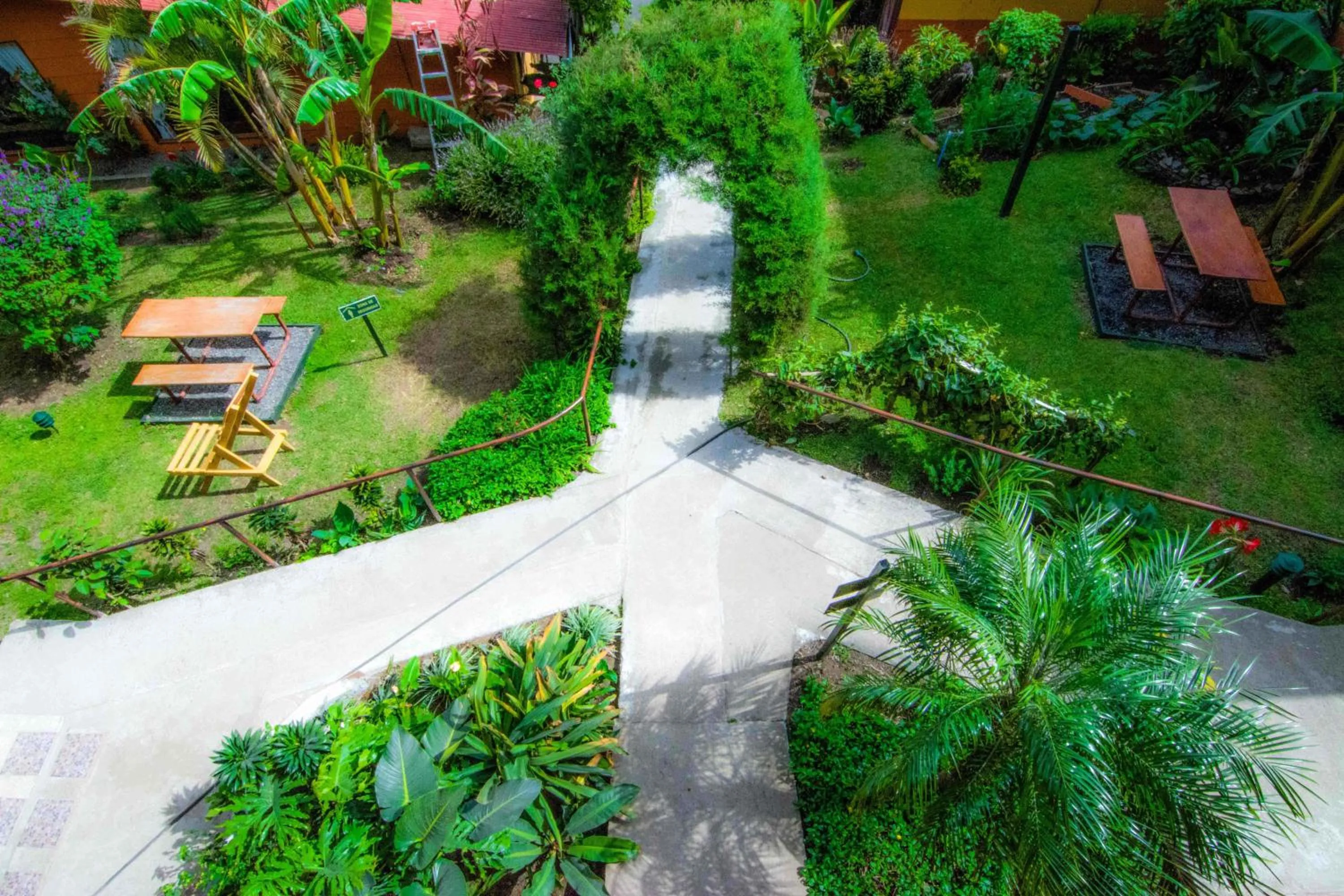 Garden view in Hotel Cipreses