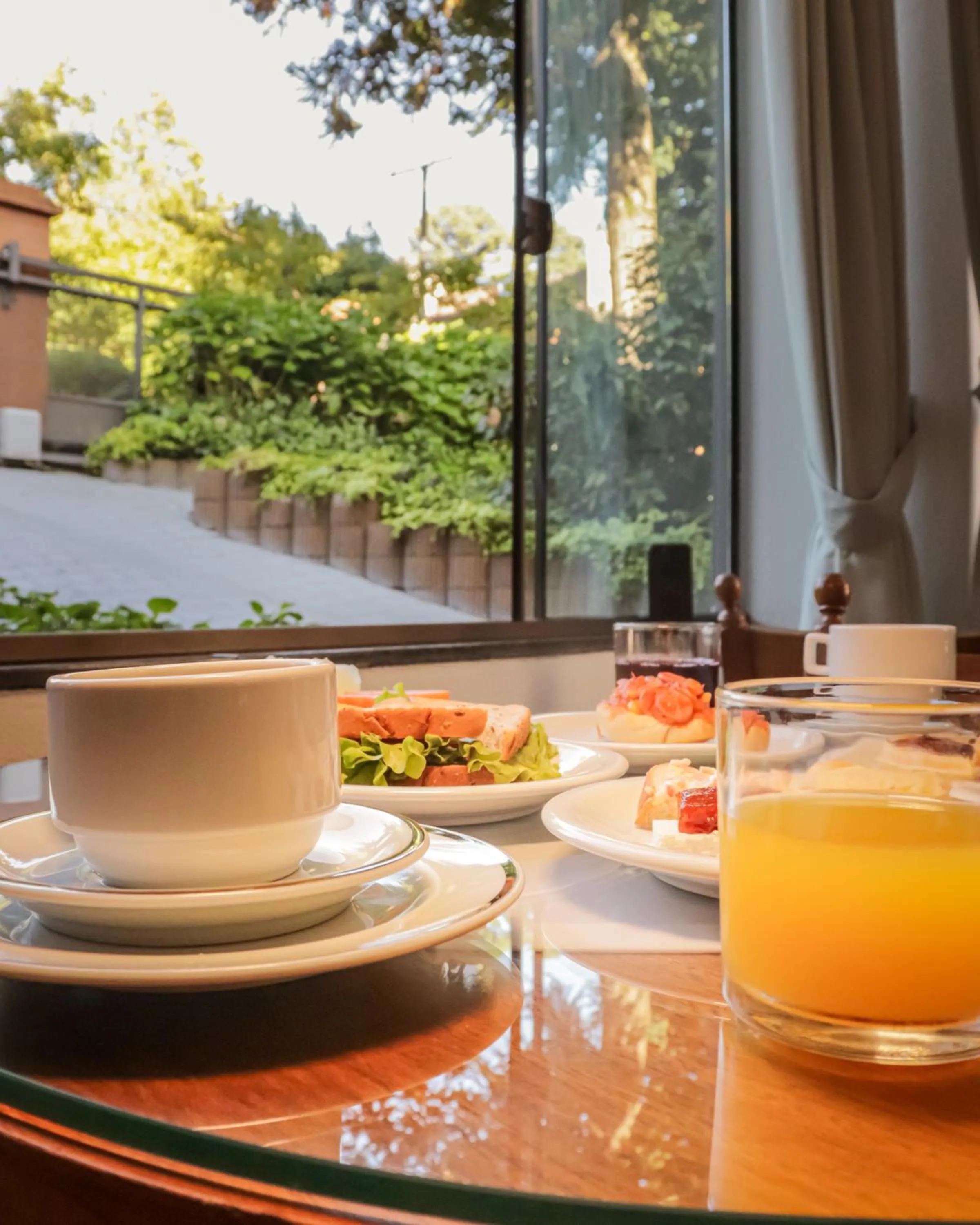 Garden view in Hotel Pequeno Bosque