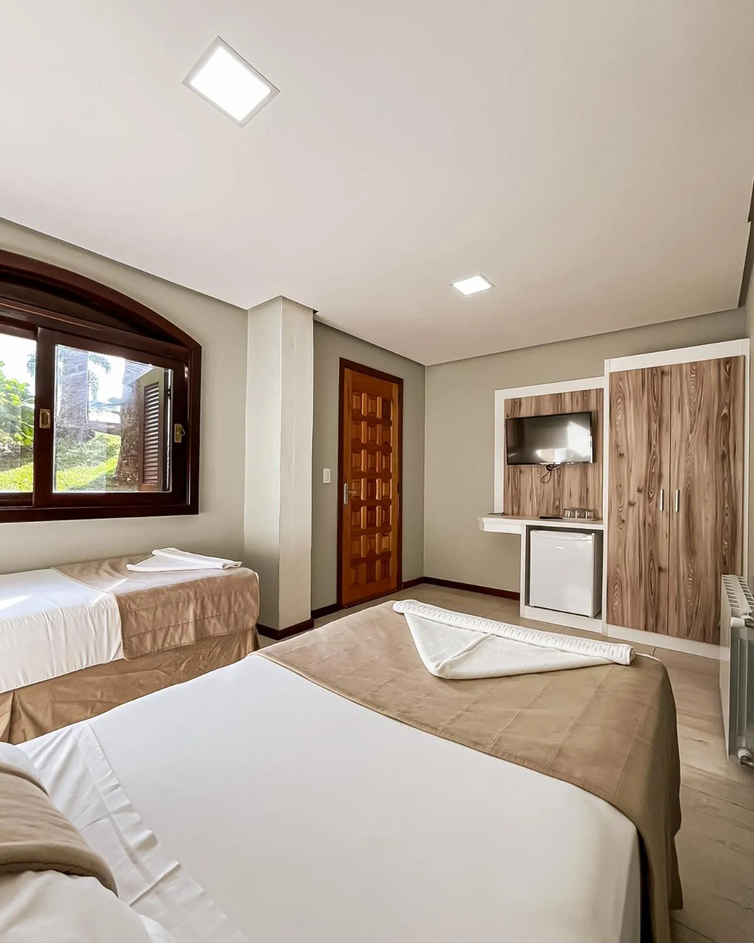 Bed in Hotel Pequeno Bosque