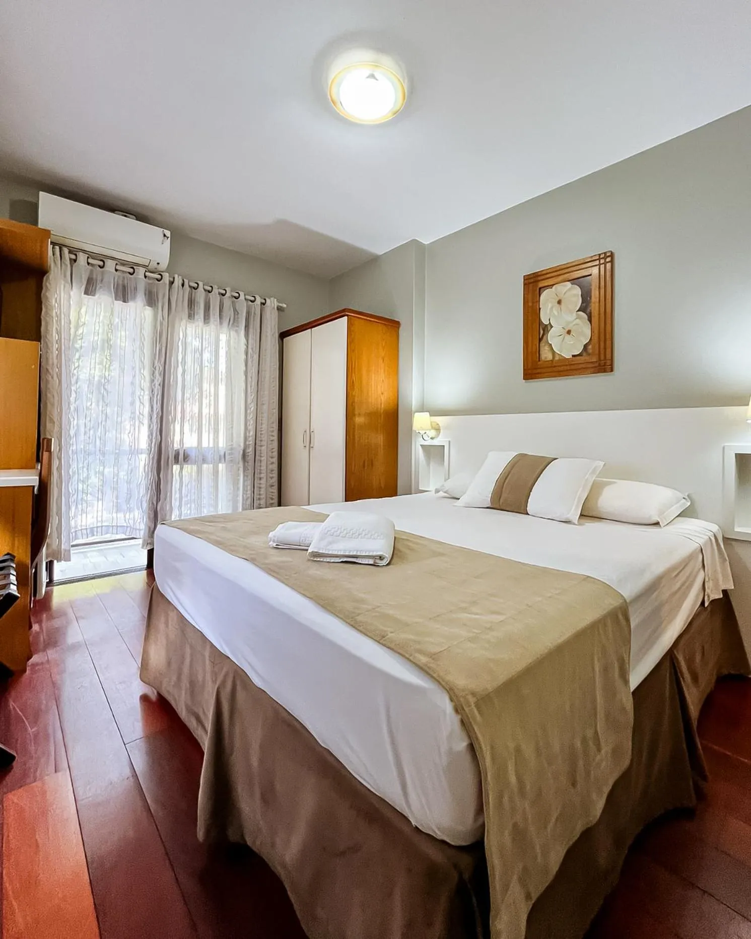 Bed in Hotel Pequeno Bosque