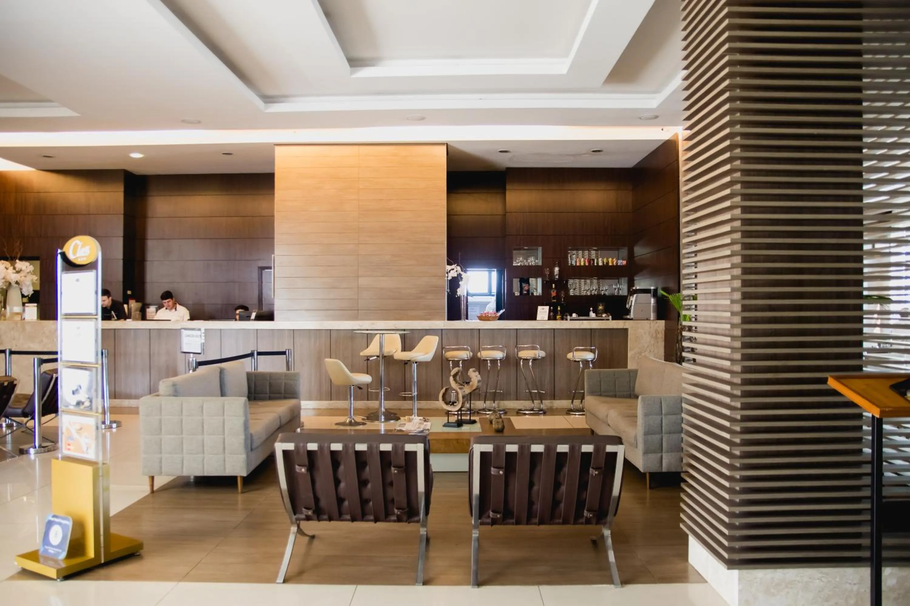Lobby or reception in Class Hotel Varginha