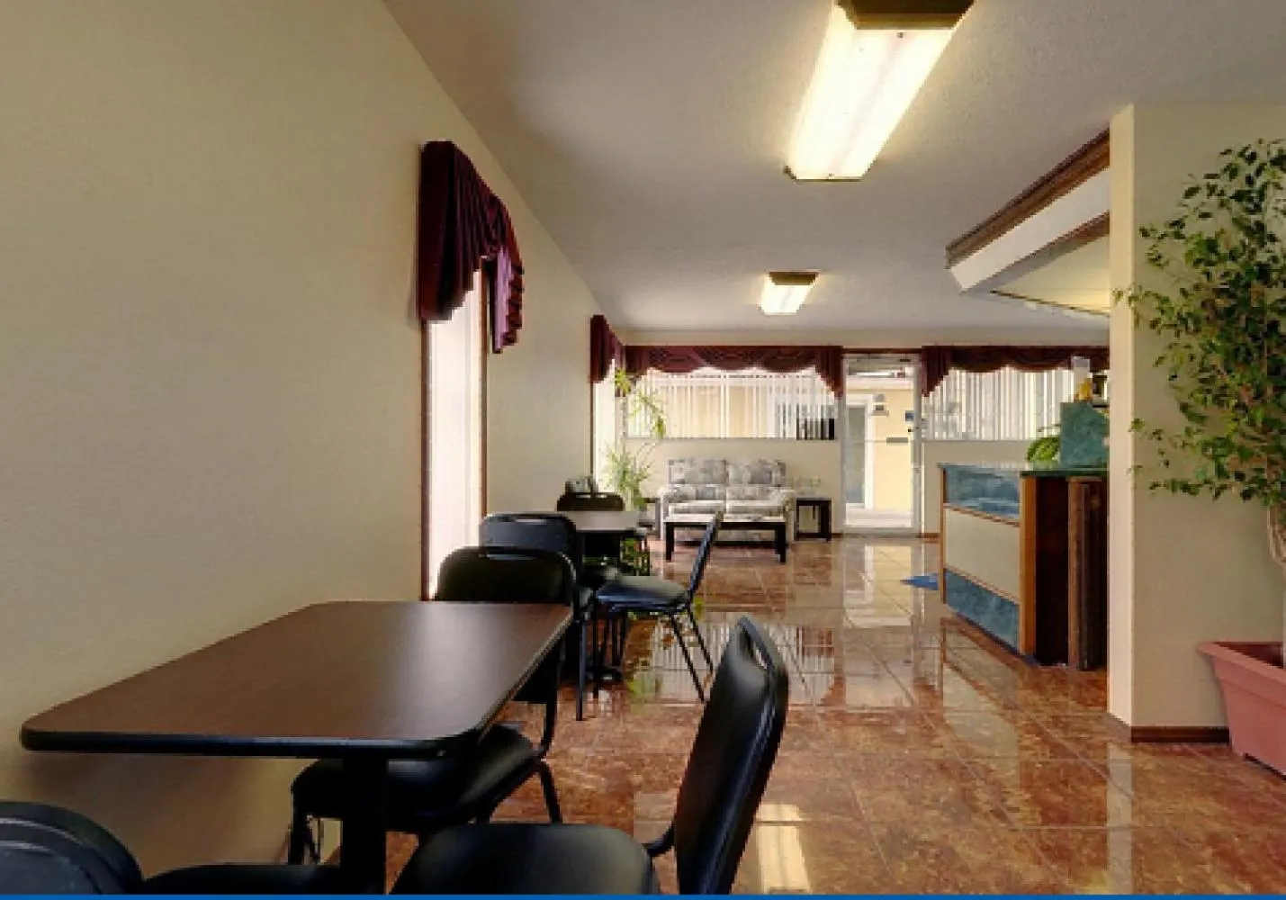 Continental breakfast in Americas Best Value Inn Weatherford