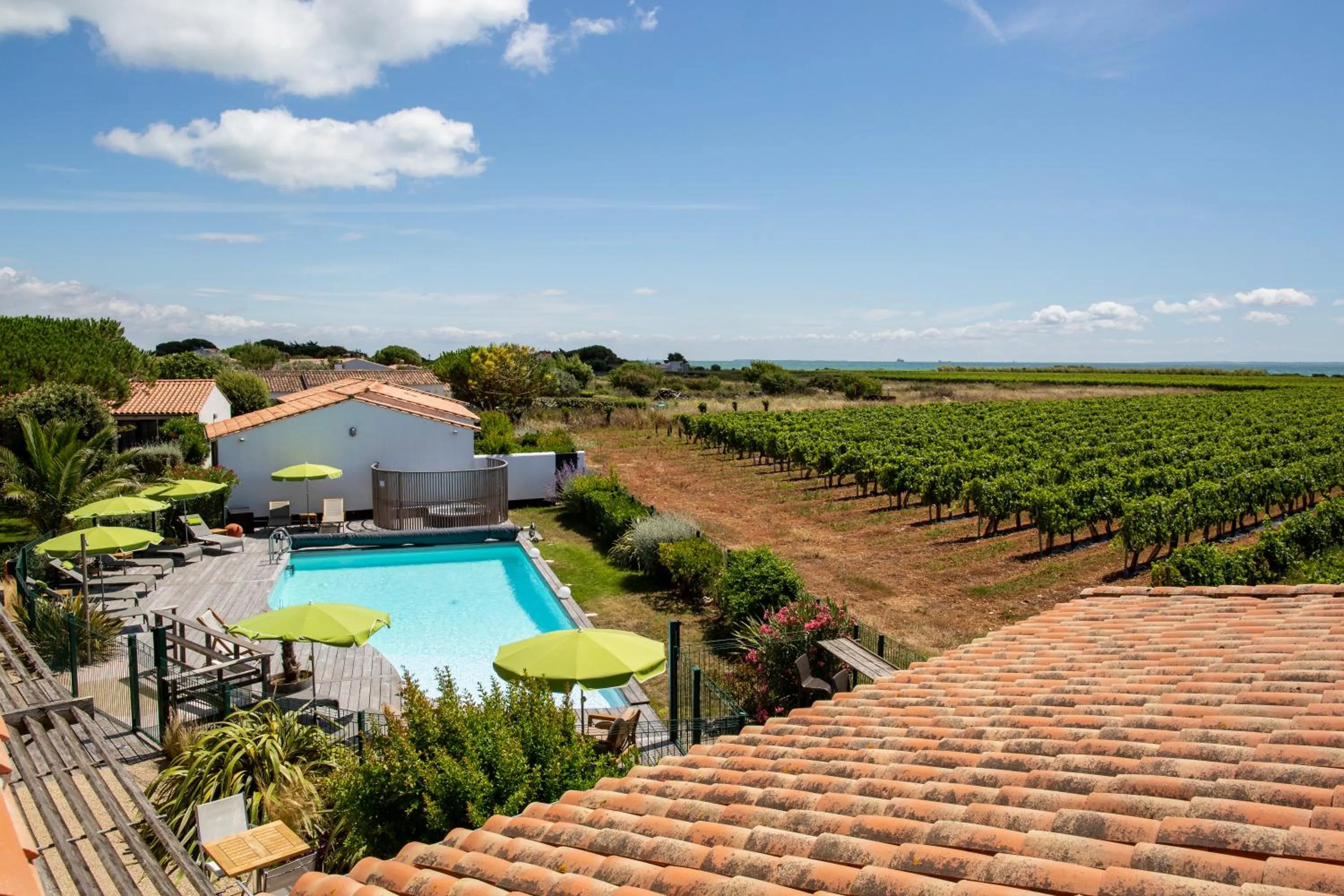 Natural landscape in Hôtel Les Vignes de la Chapelle, "The Originals Relais"