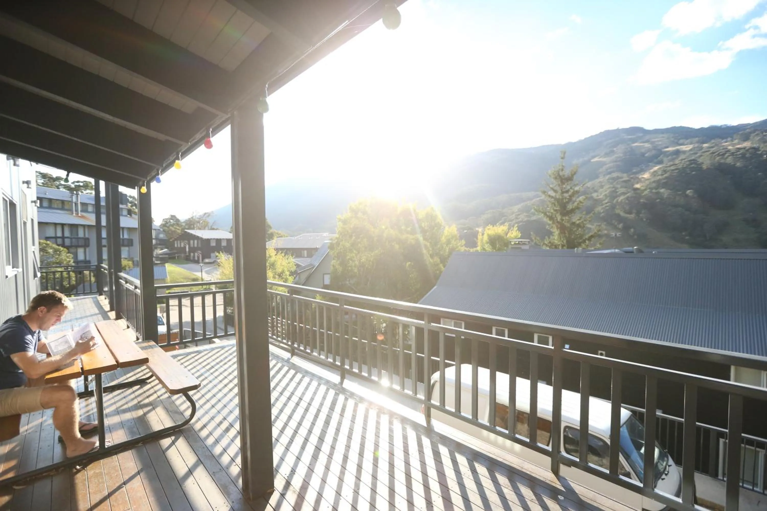 Balcony/Terrace in YHA Thredbo