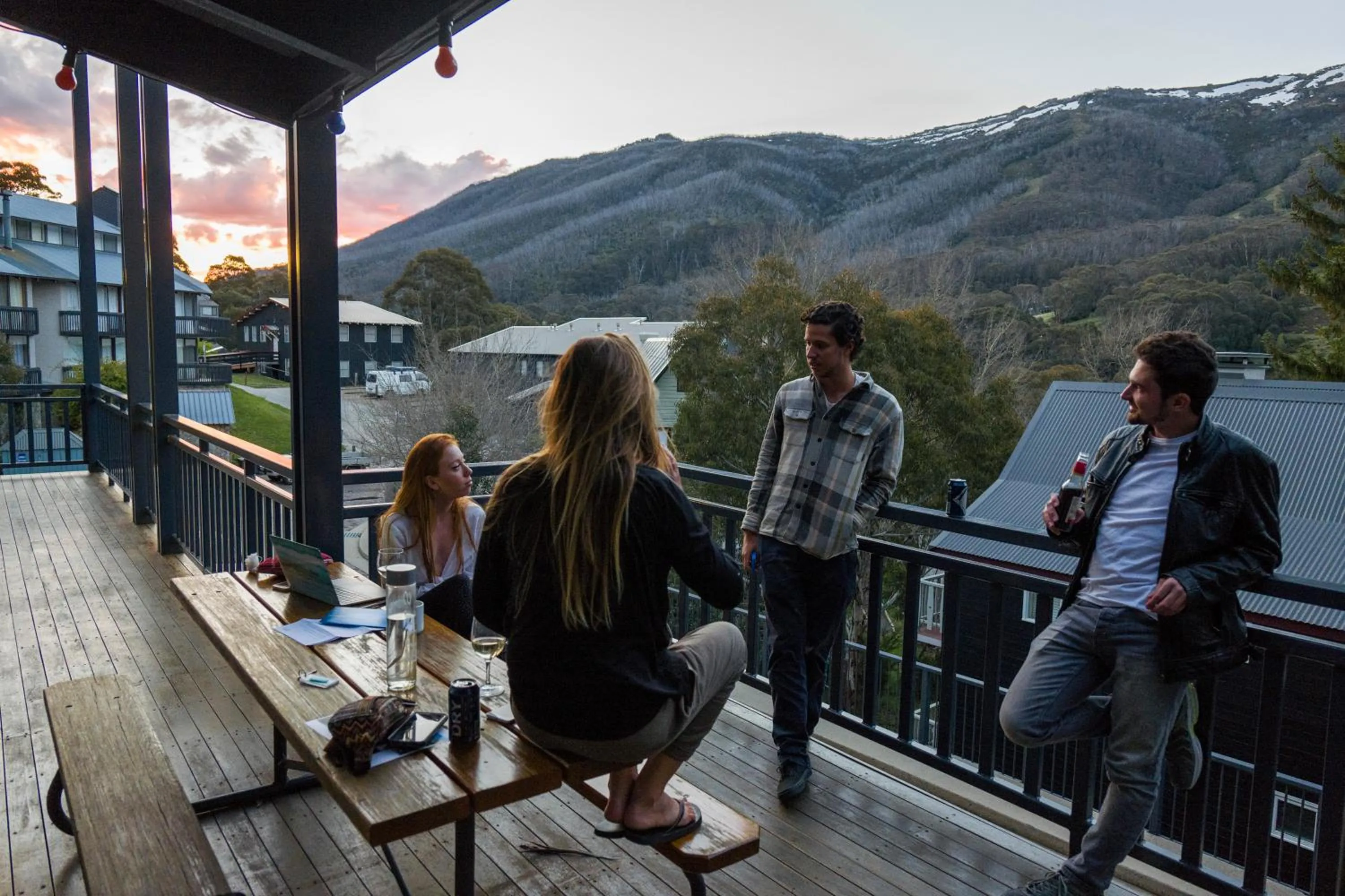 Balcony/Terrace in YHA Thredbo