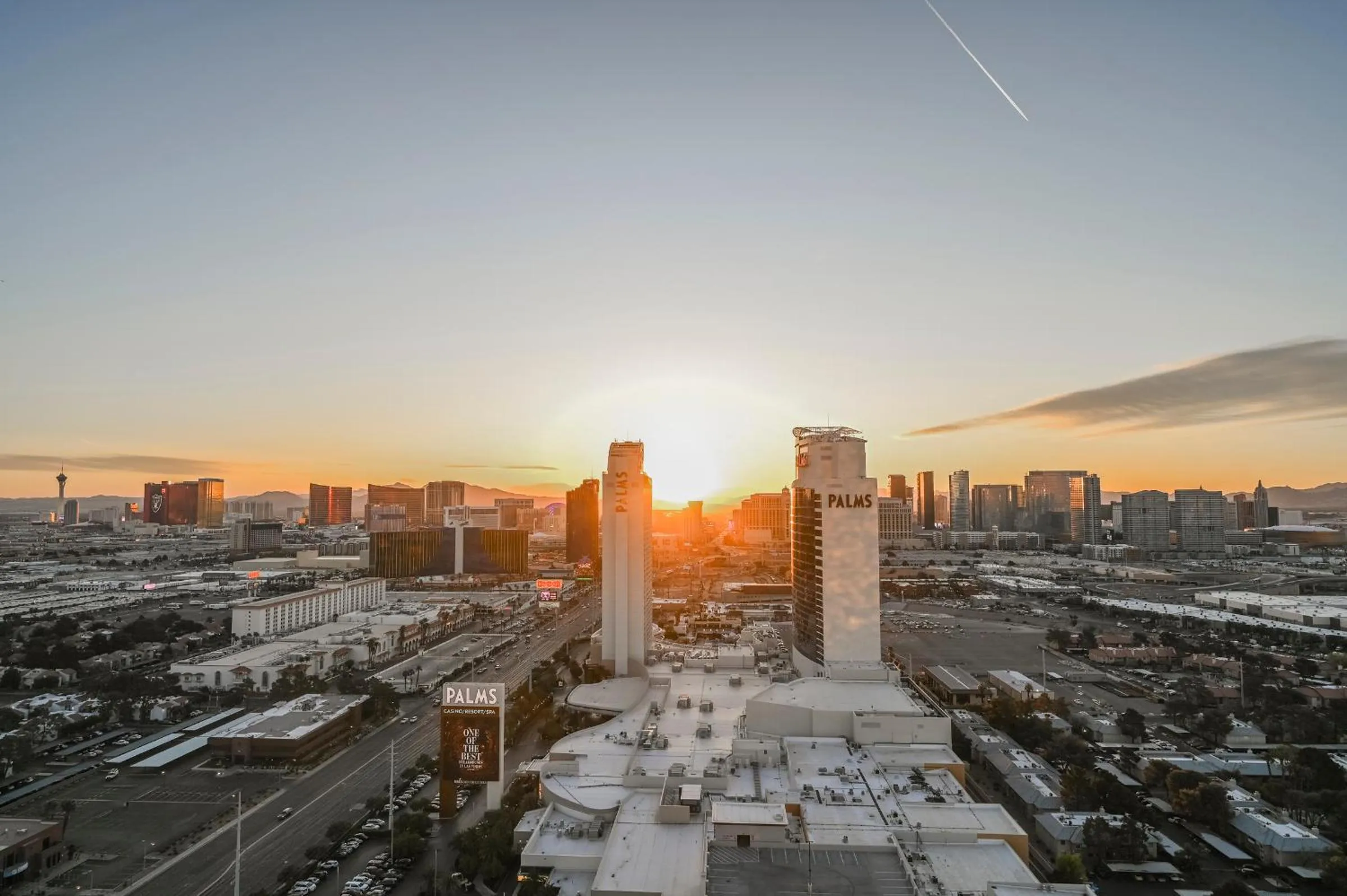 City view in StripViewSuites Penthouse