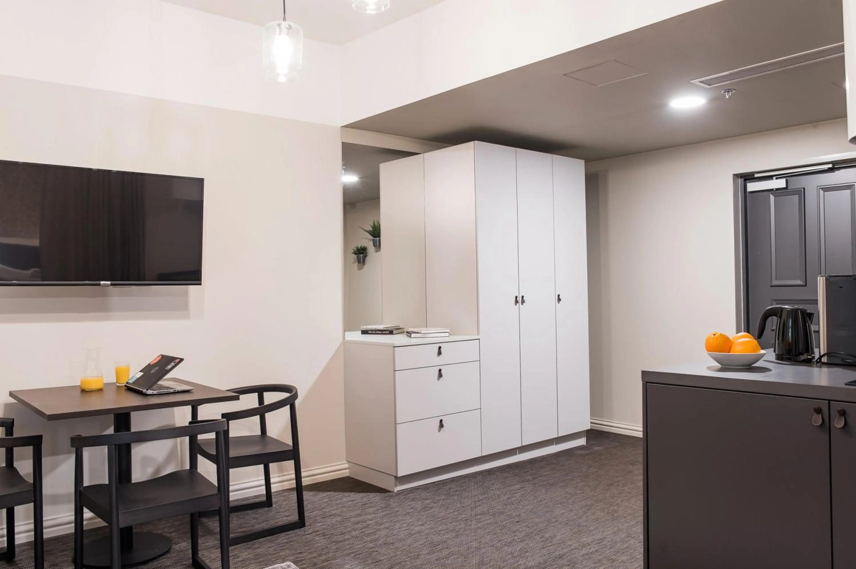 Kitchen or kitchenette in Forenom Aparthotel Turku