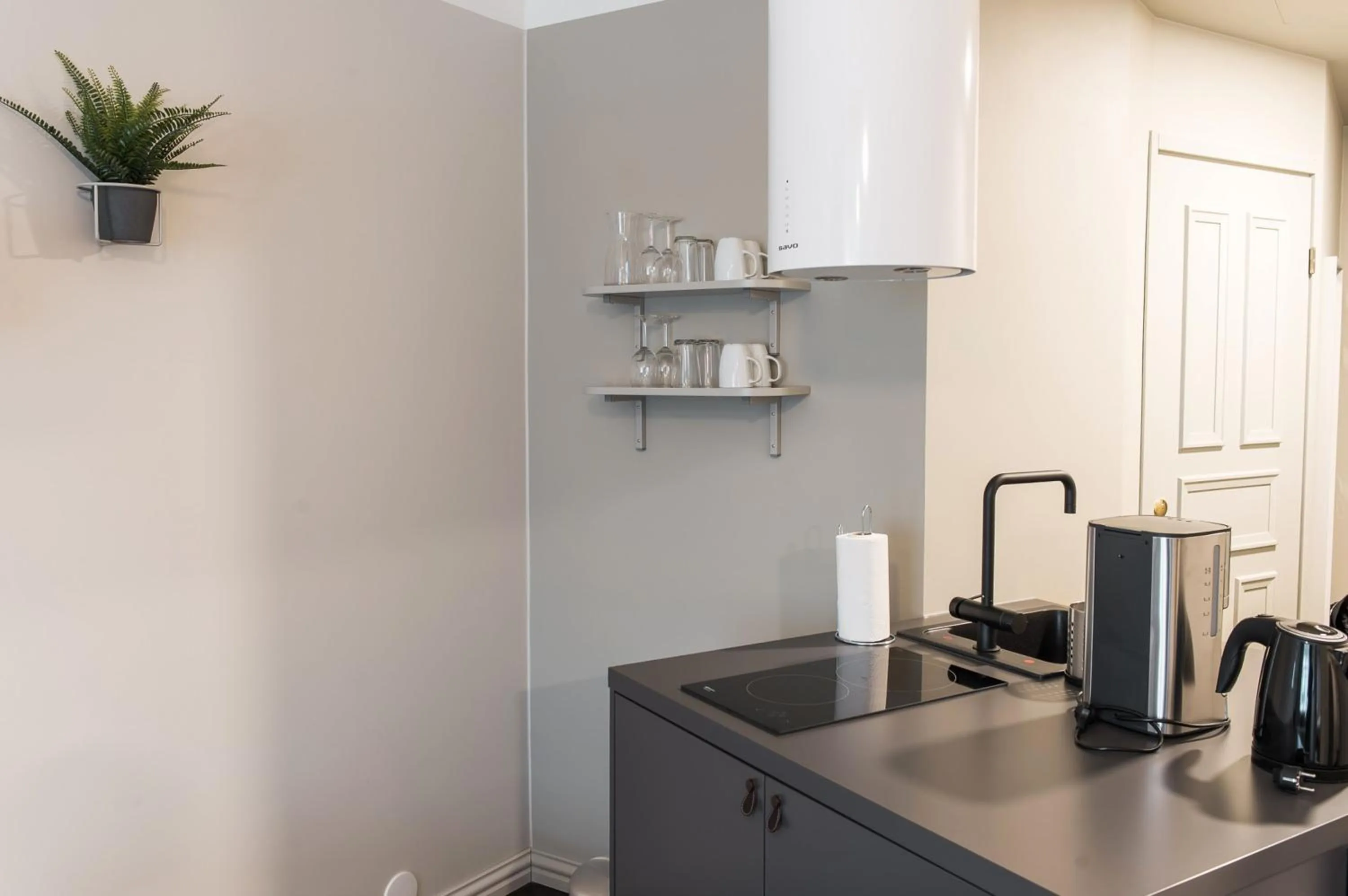 Kitchen or kitchenette in Forenom Aparthotel Turku