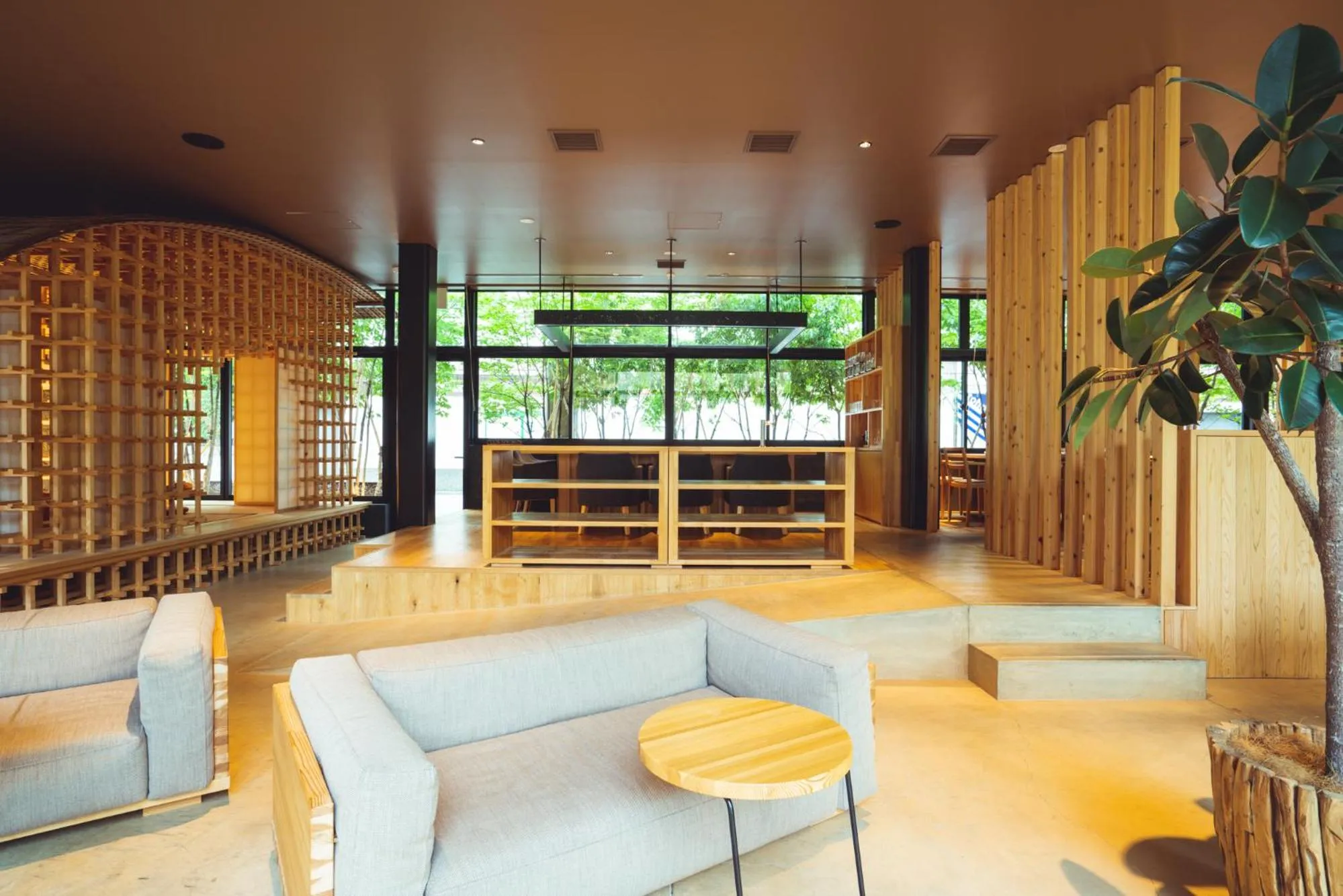 Communal lounge/ TV room in SETRE Naramachi セトレ ならまち