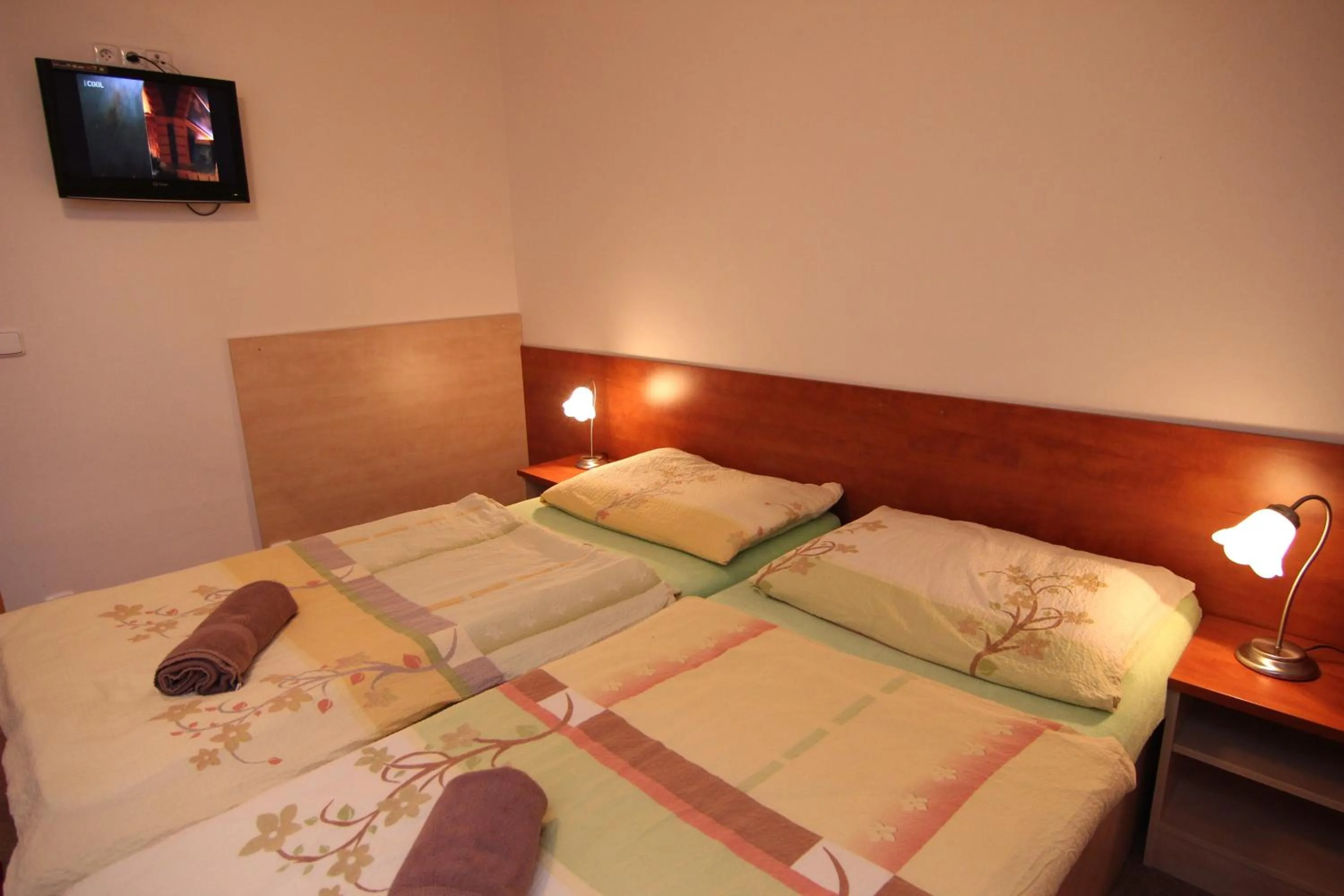 Bed in Hotel Restaurant Svejk