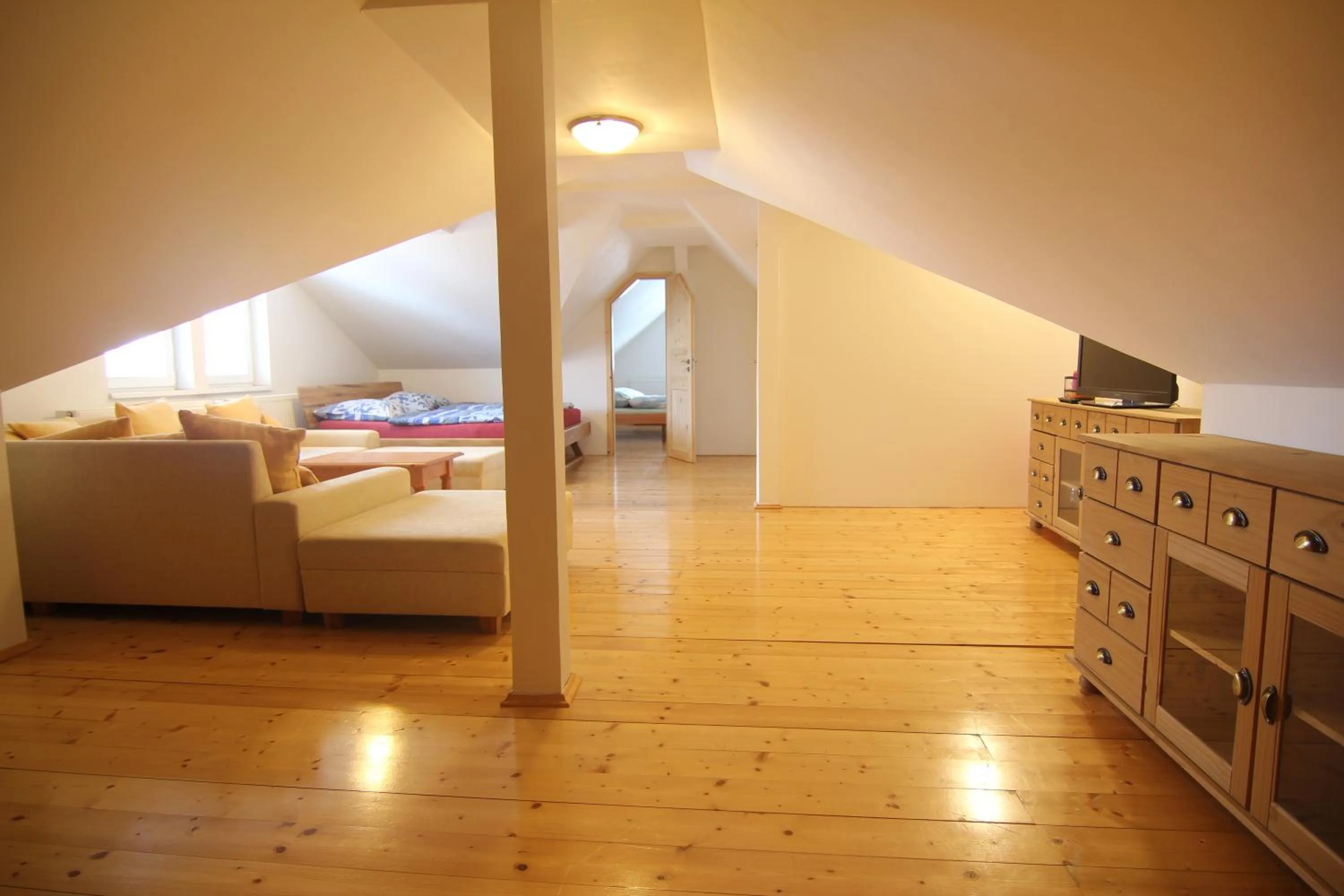 Bed in Hotel Restaurant Svejk