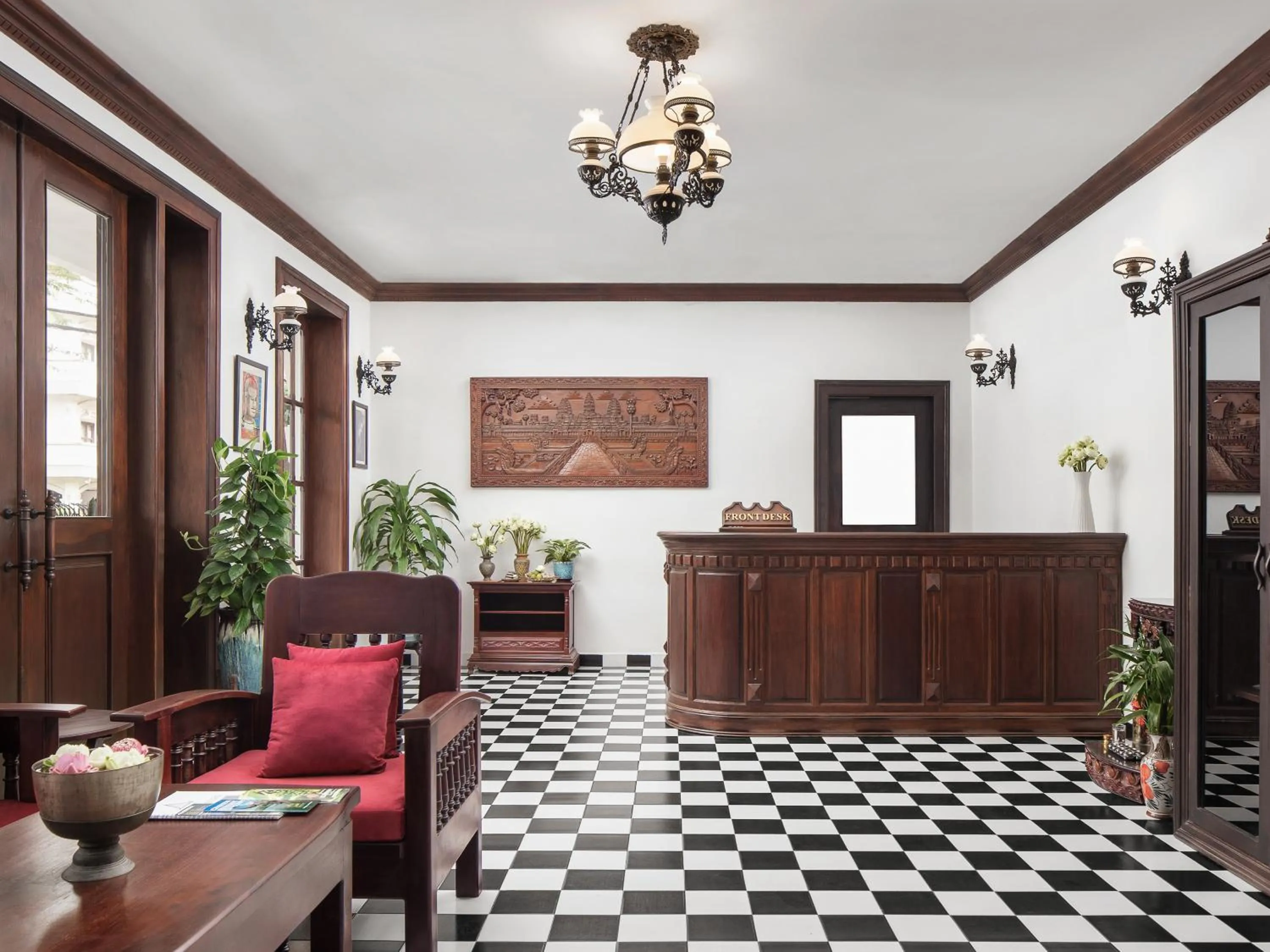 Lobby or reception in Chateau d'Angkor La Residence