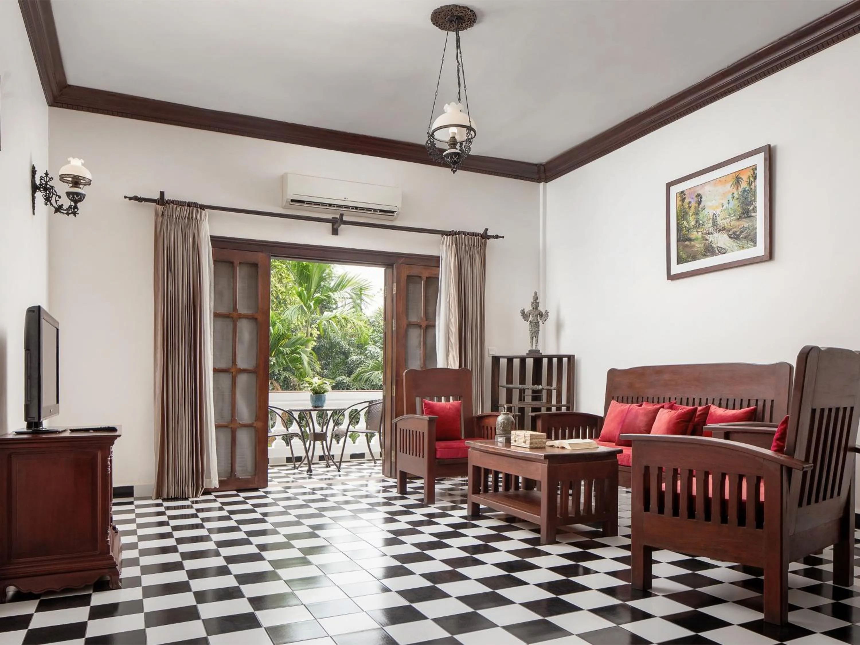 Living room in Chateau d'Angkor La Residence