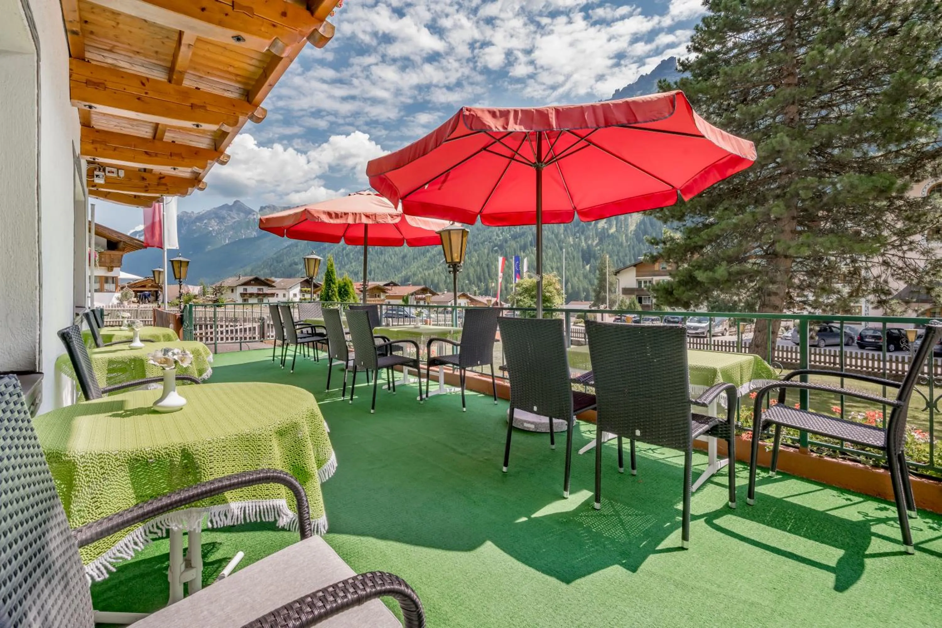 Balcony/Terrace in Pension Almrausch