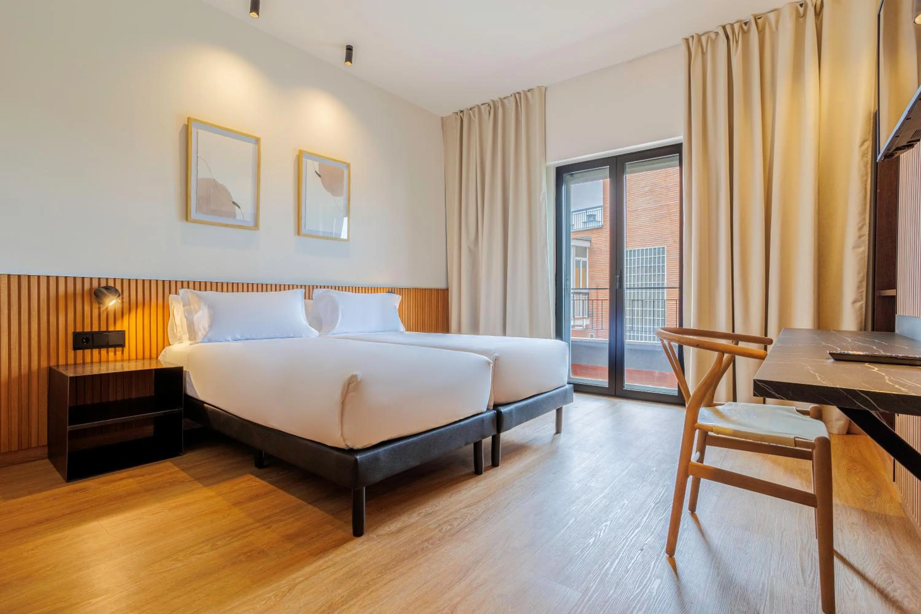 Decorative detail, Bed in Hotel Acta Madfor