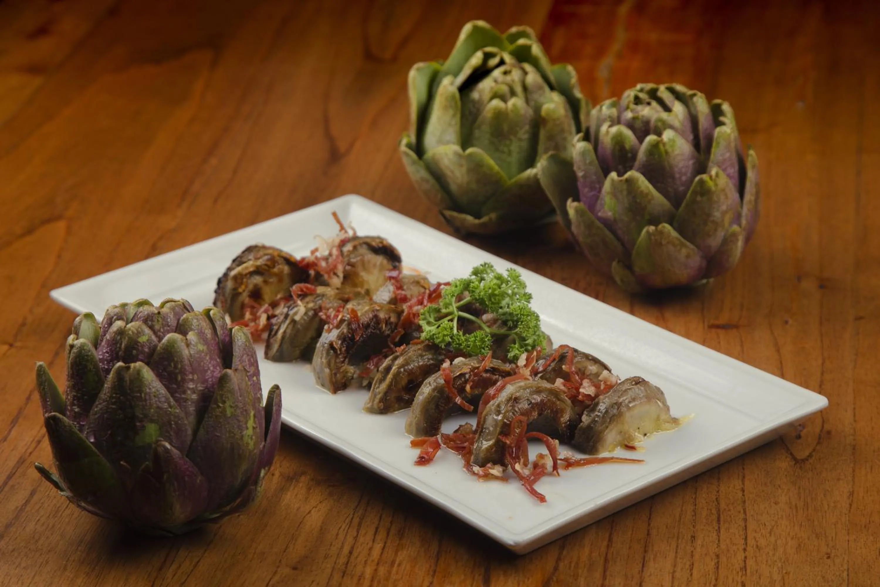 Food and drinks in Loft Osteria by Sagardi