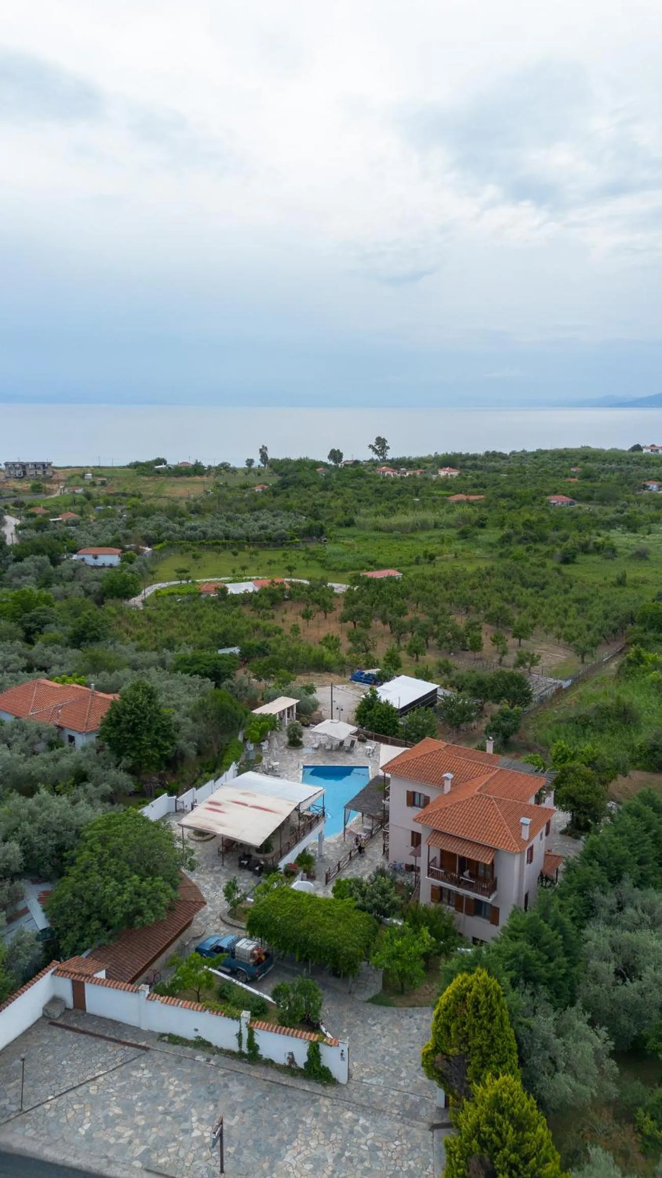 Bird's eye view in Seralis Pelion