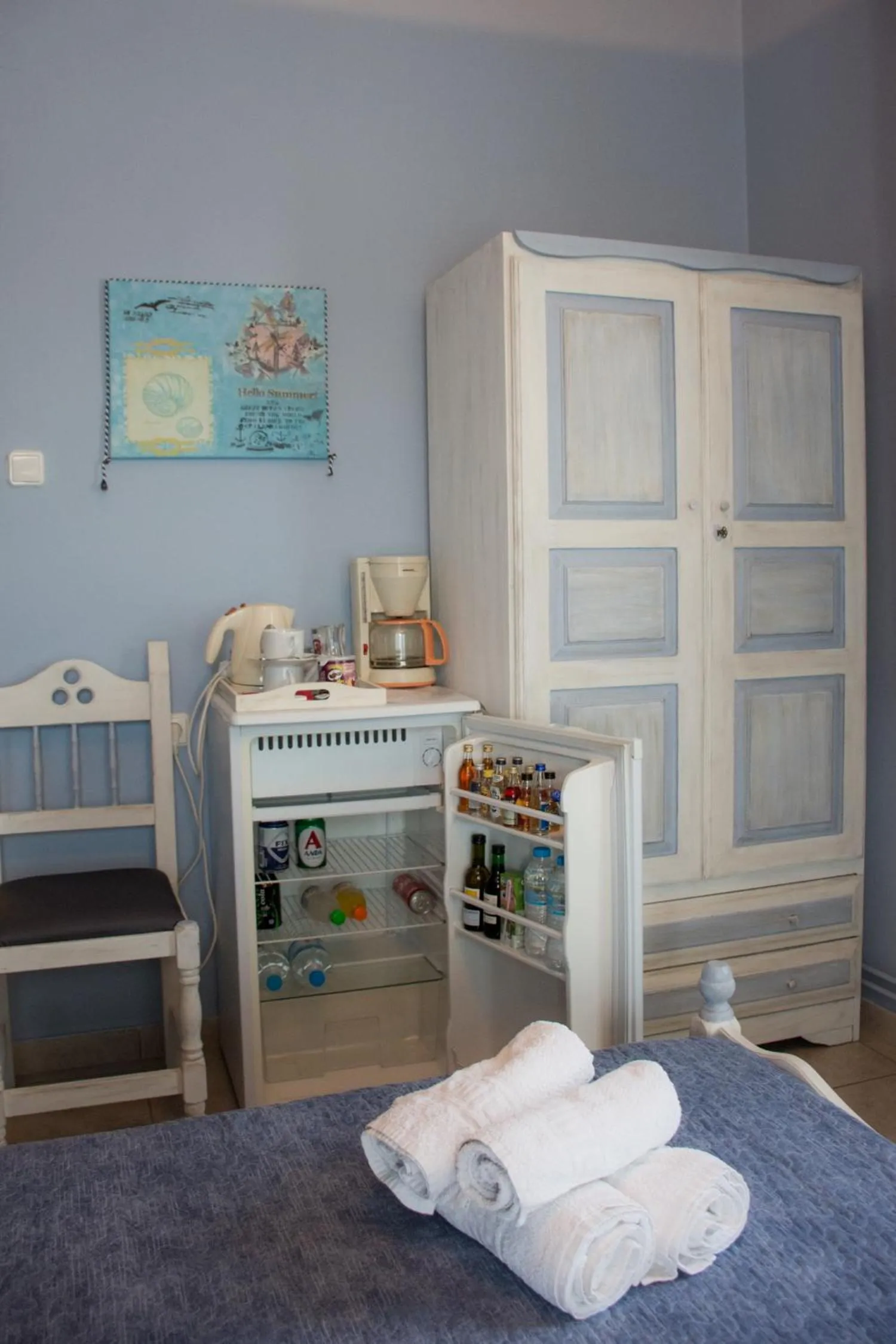 Coffee/tea facilities, Bed in Seralis Pelion