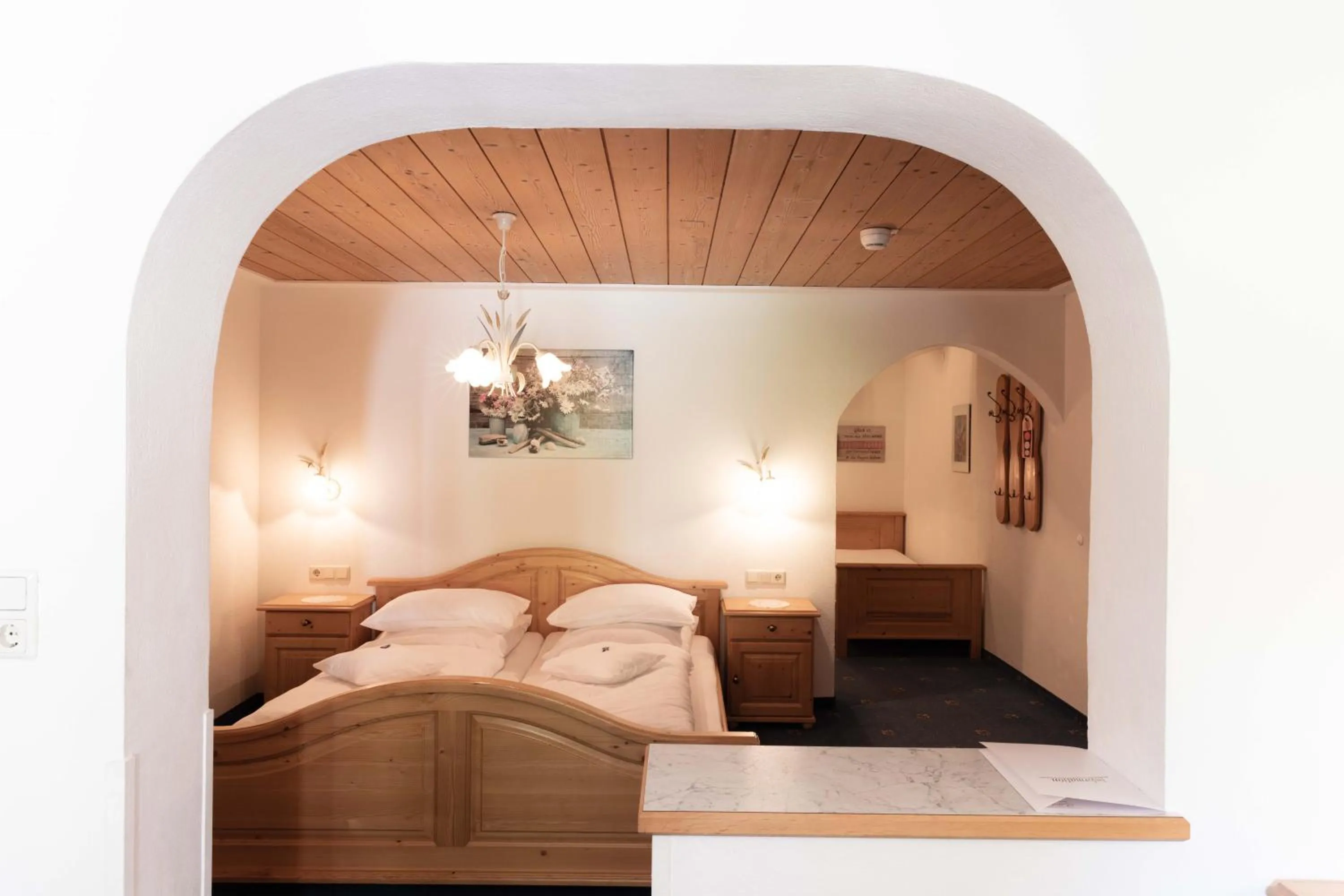 Bed in Hotel Rotlechhof