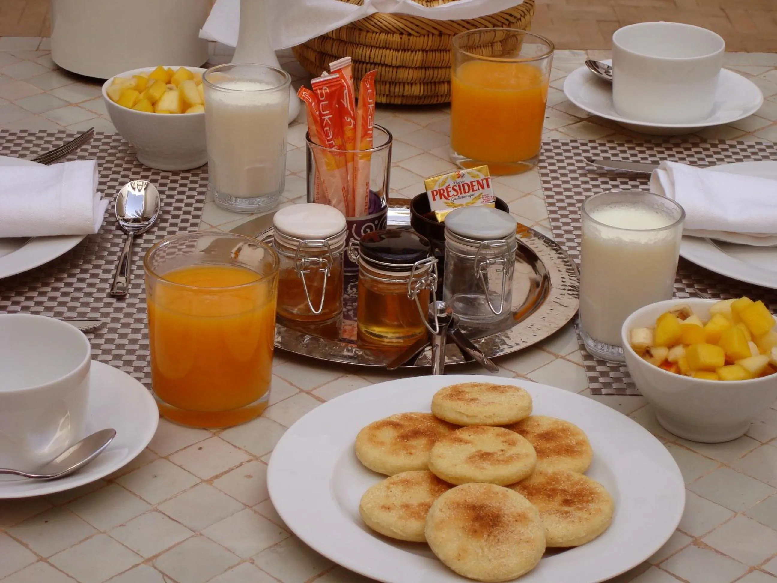 Food in Riad Shanima SPA Marrakech