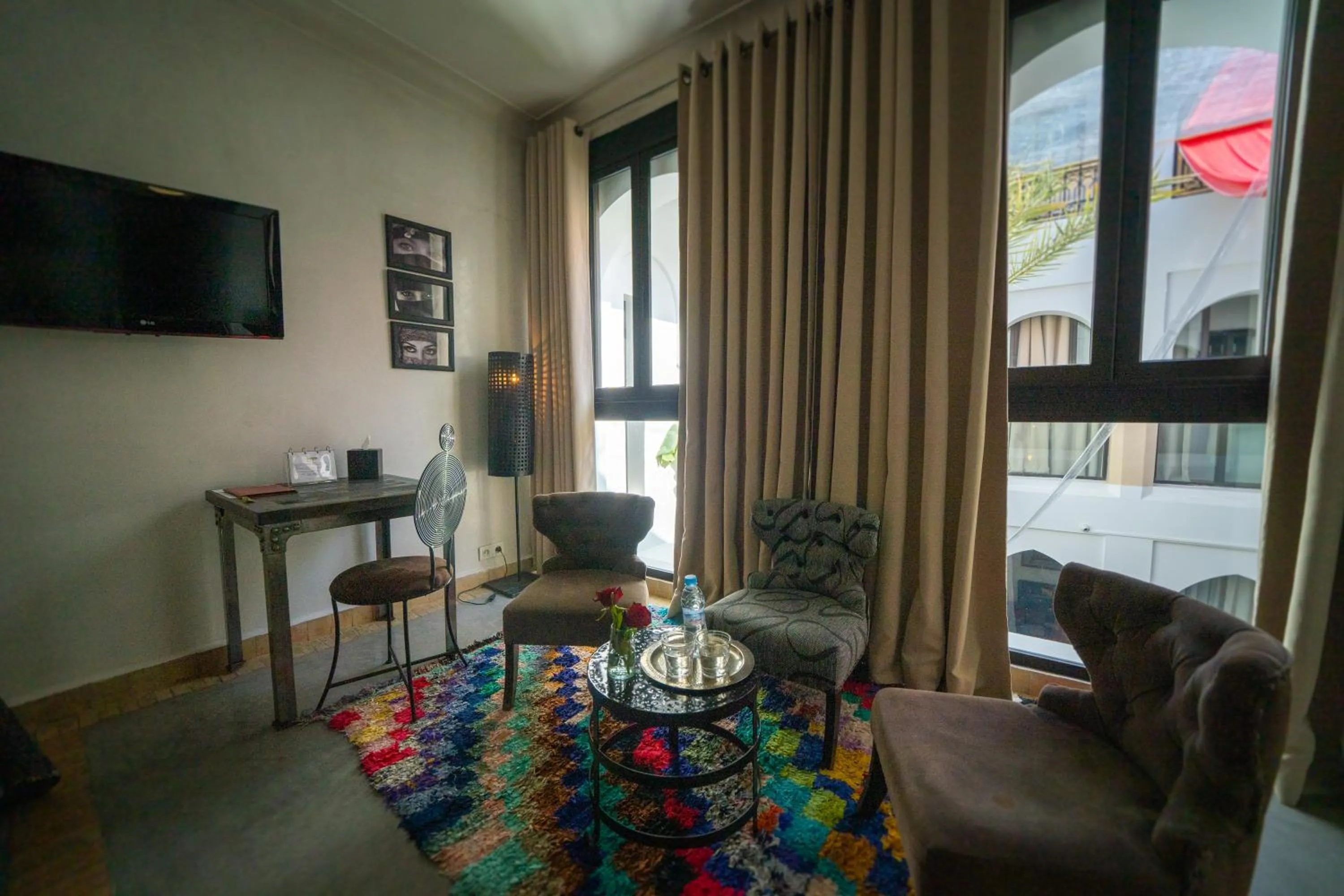 Seating area in Riad Shanima SPA Marrakech