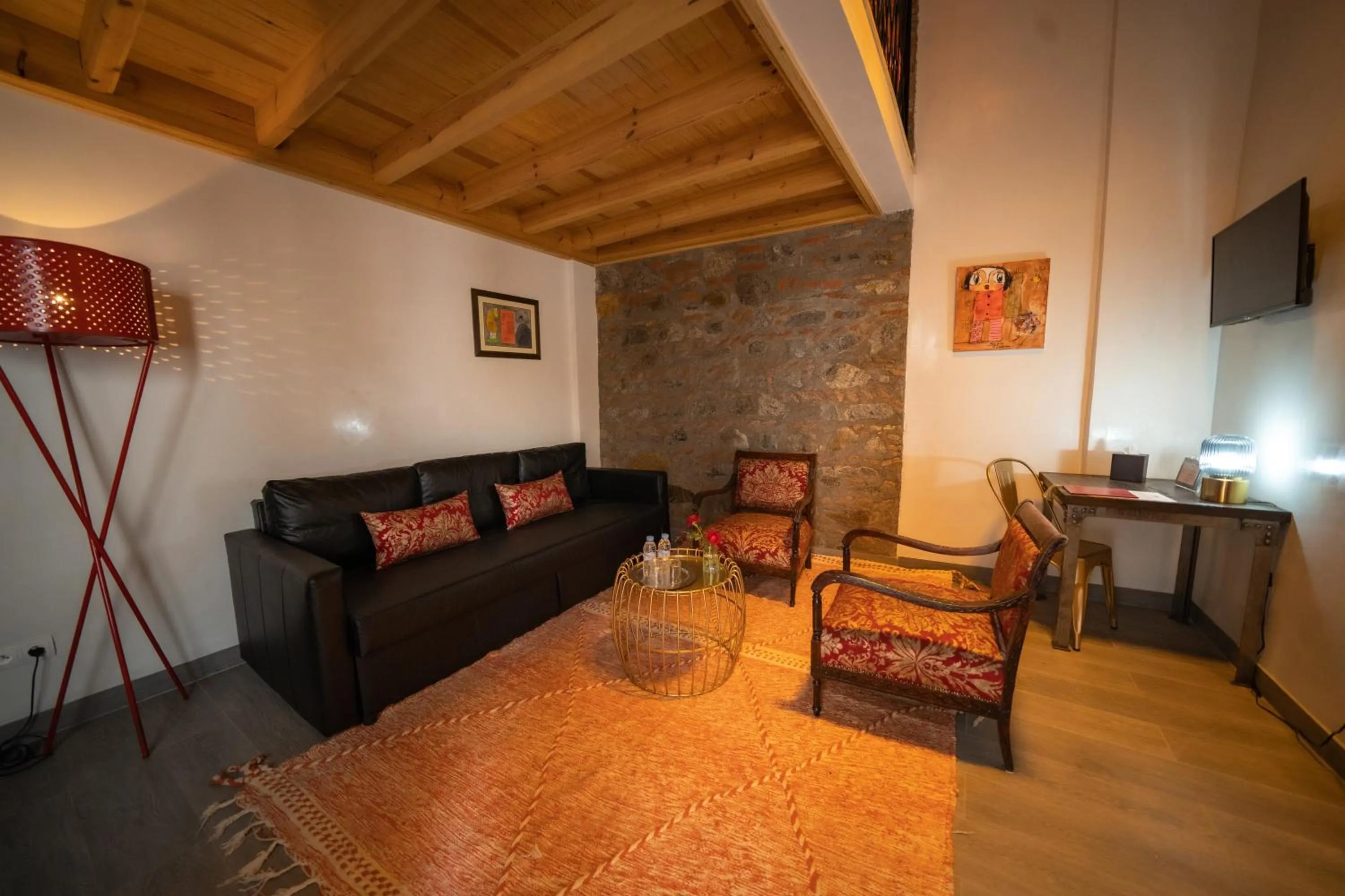 Seating area in Riad Shanima SPA Marrakech