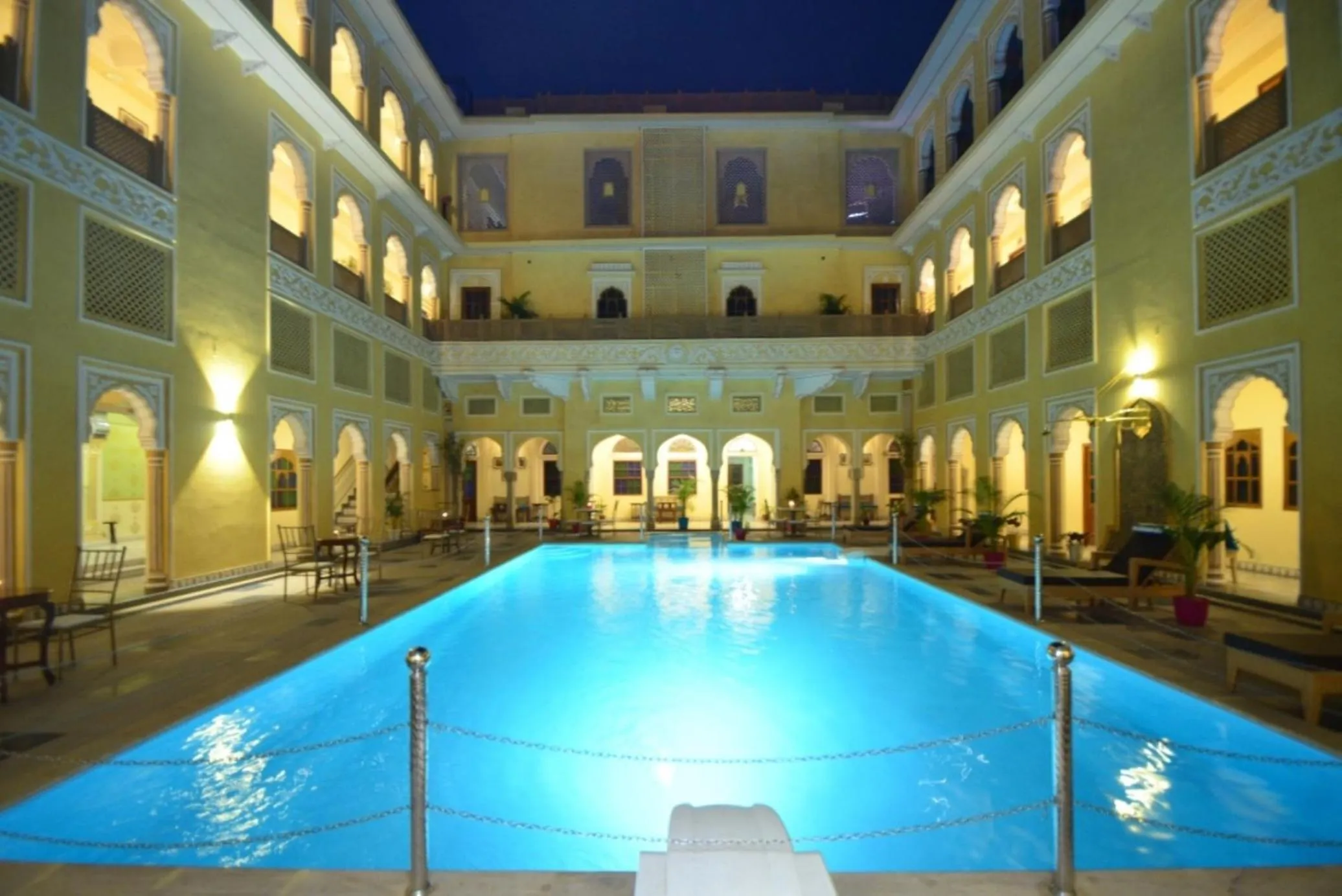 Swimming pool in Nirbana Palace - A Heritage Hotel and Spa