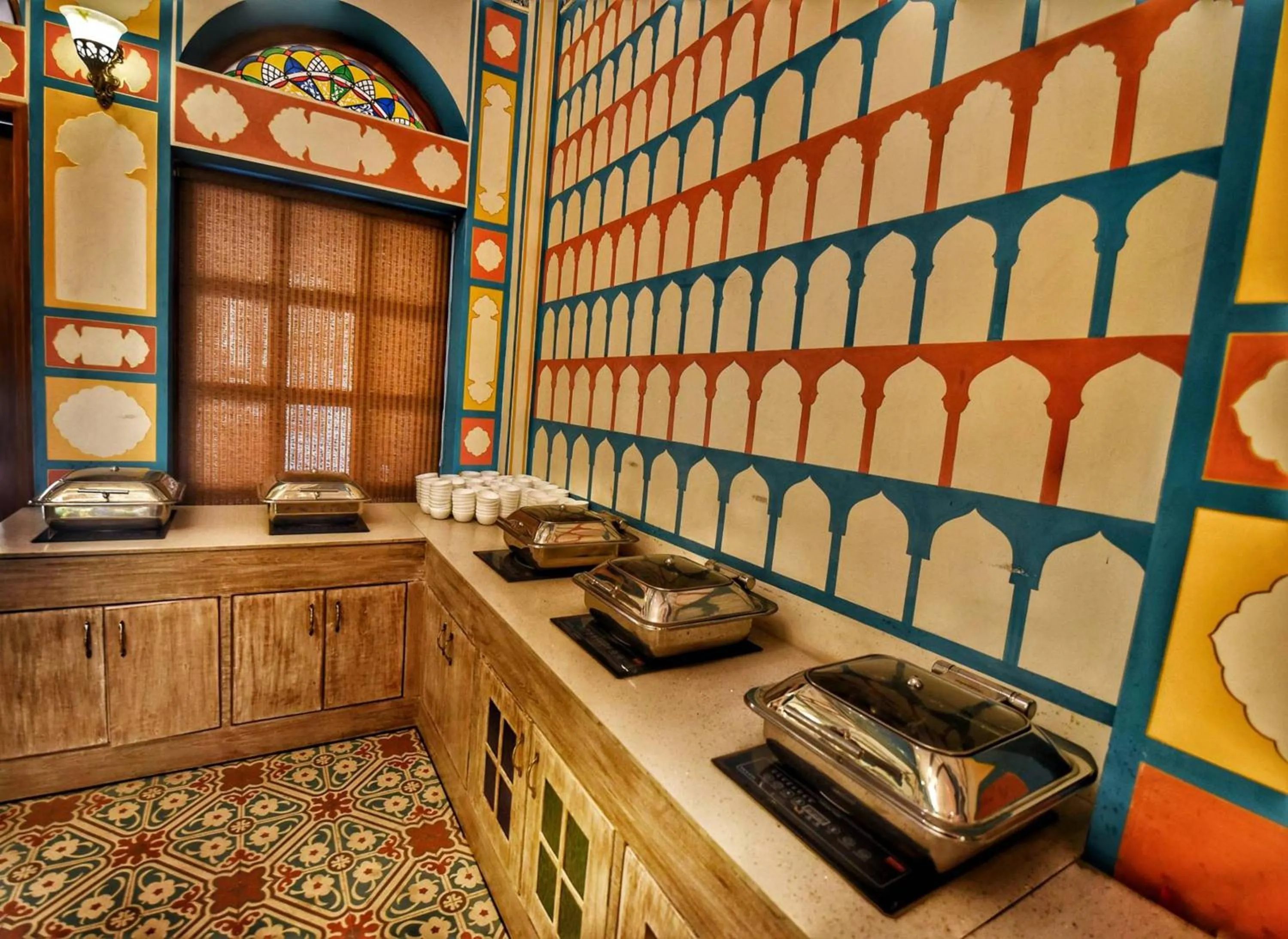 Kitchen or kitchenette in Nirbana Palace - A Heritage Hotel and Spa