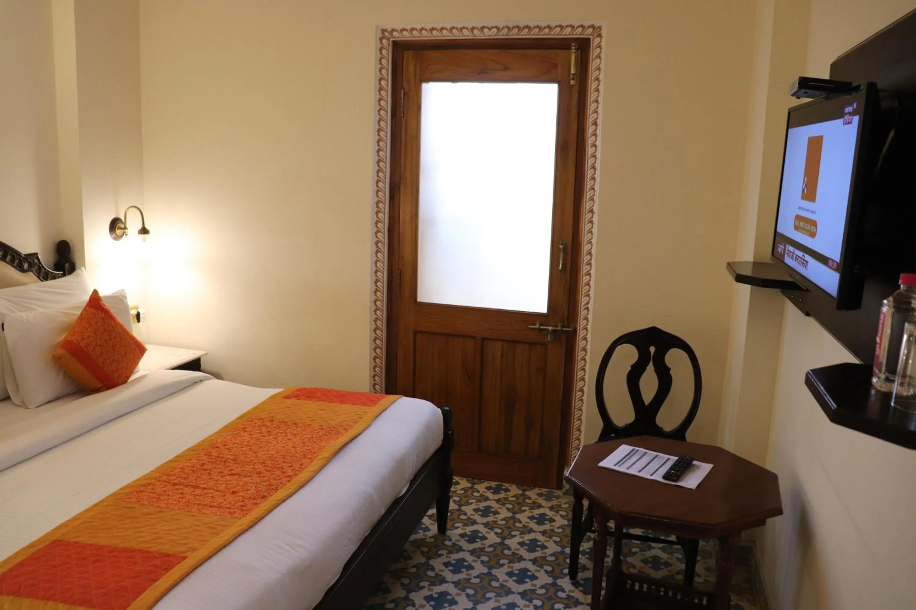 Bed in Nirbana Palace - A Heritage Hotel and Spa