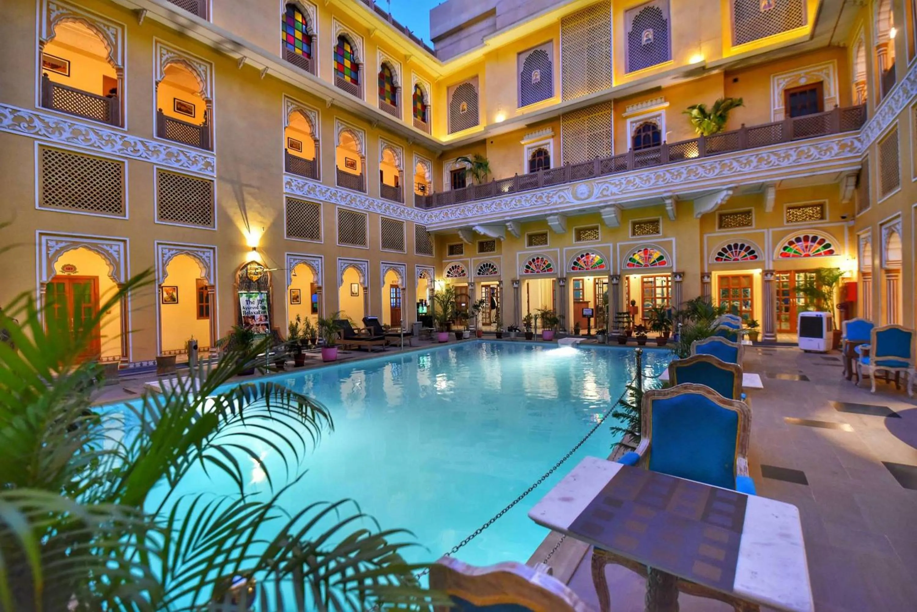 Pool view in Nirbana Palace - A Heritage Hotel and Spa