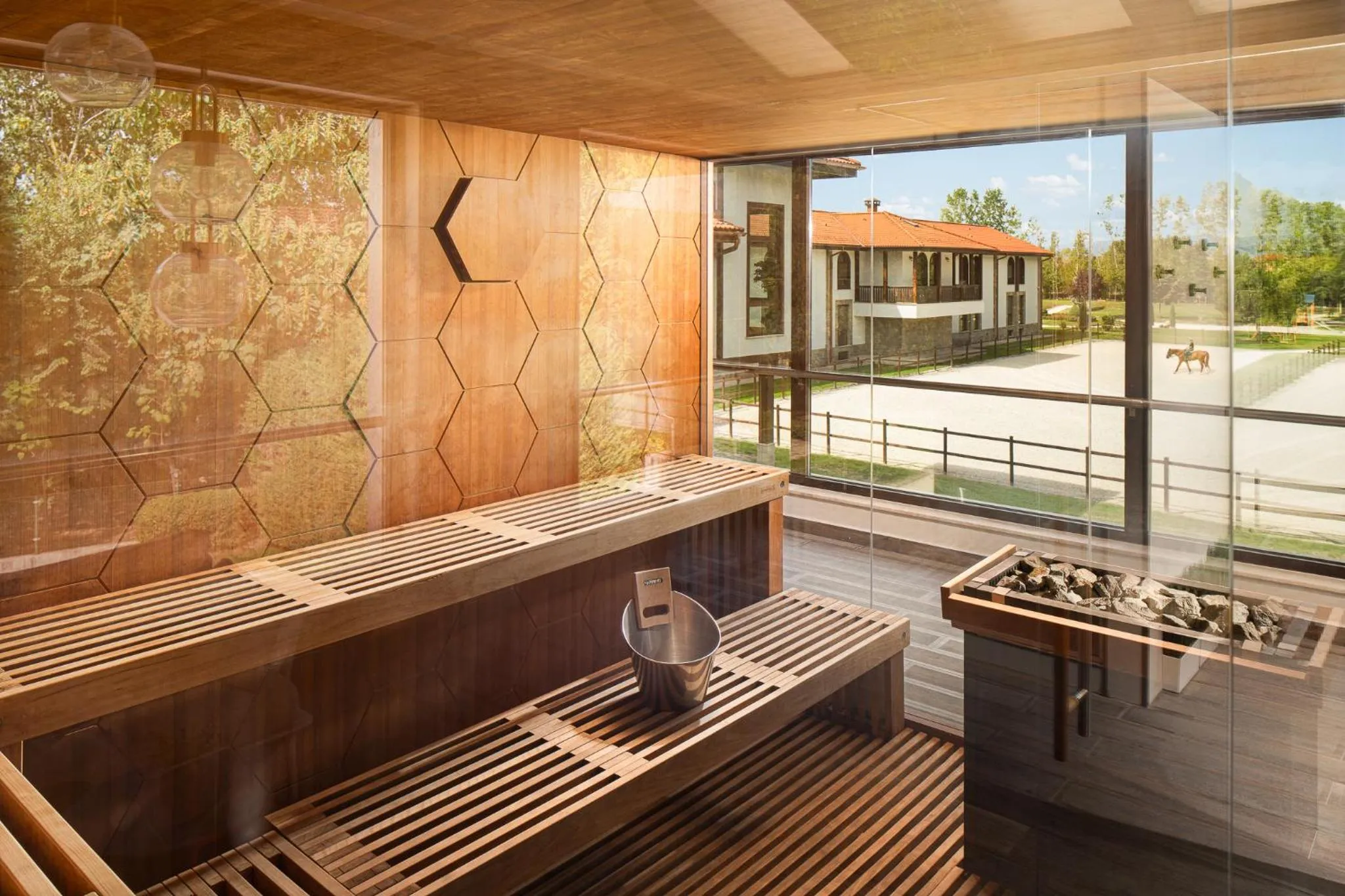 Sauna in Boutique Complex Trakiets