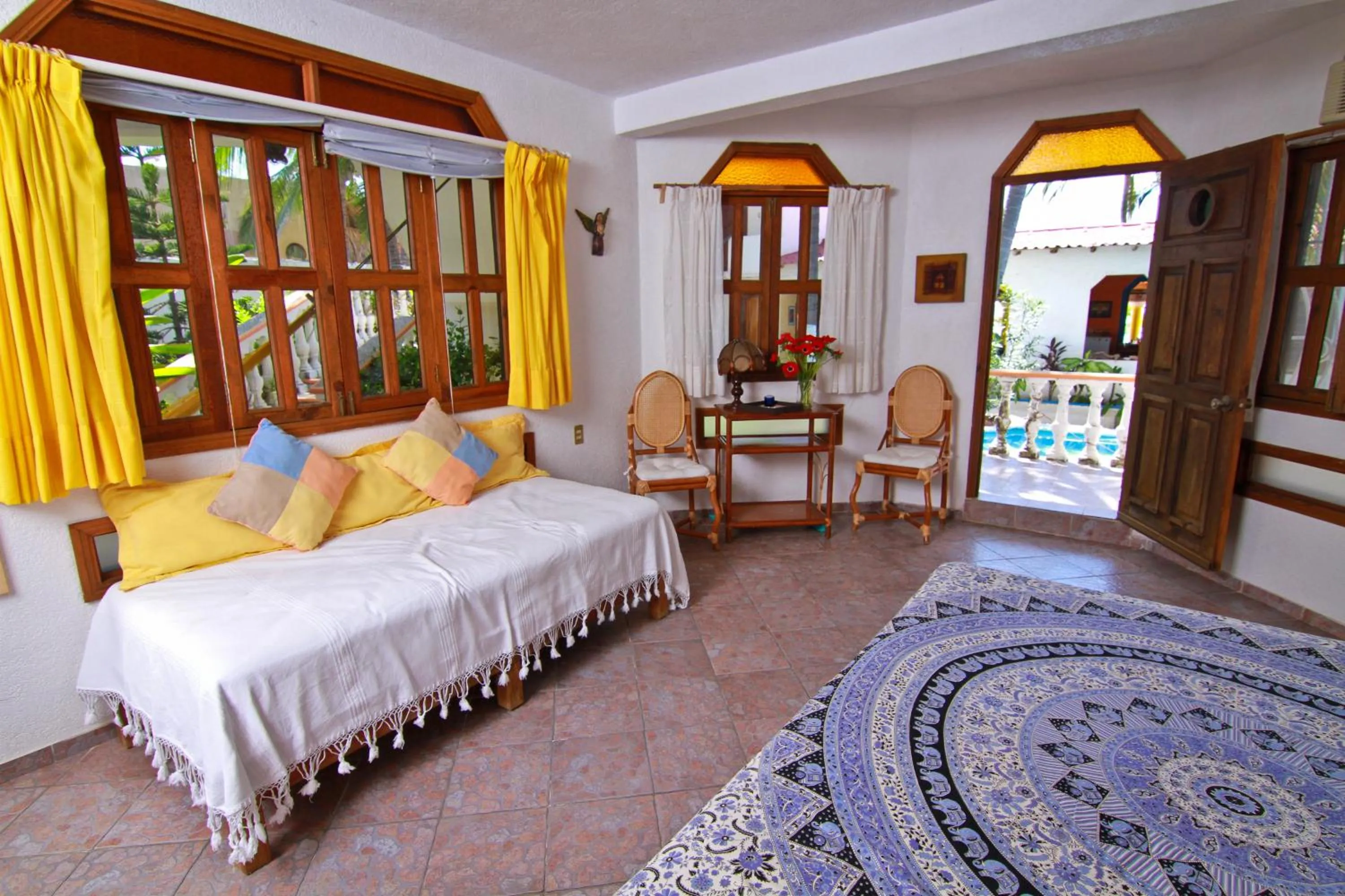 Decorative detail, Bed in Hotel Gilda