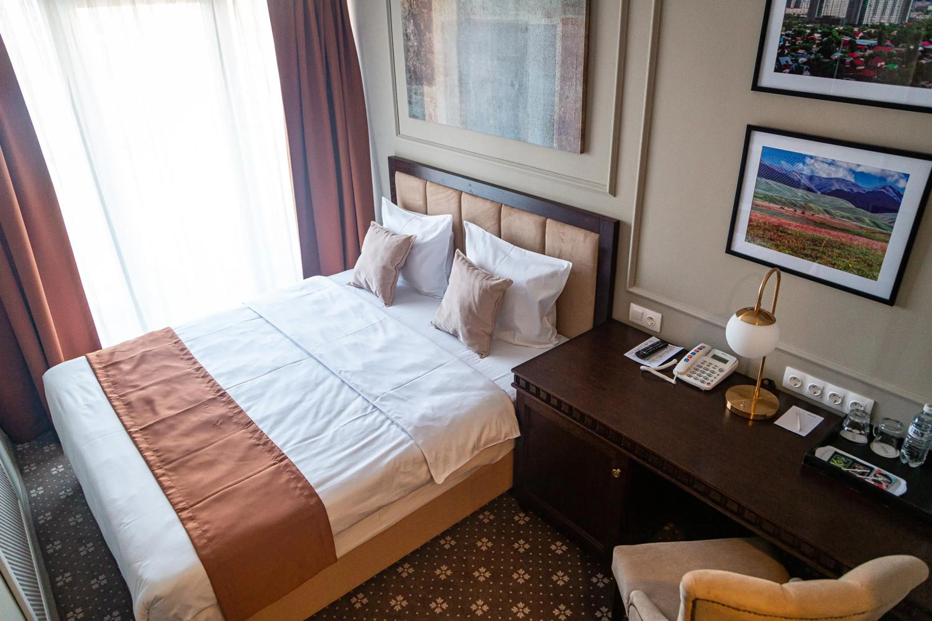 Photo of the whole room, Bed in Almaty Hotel