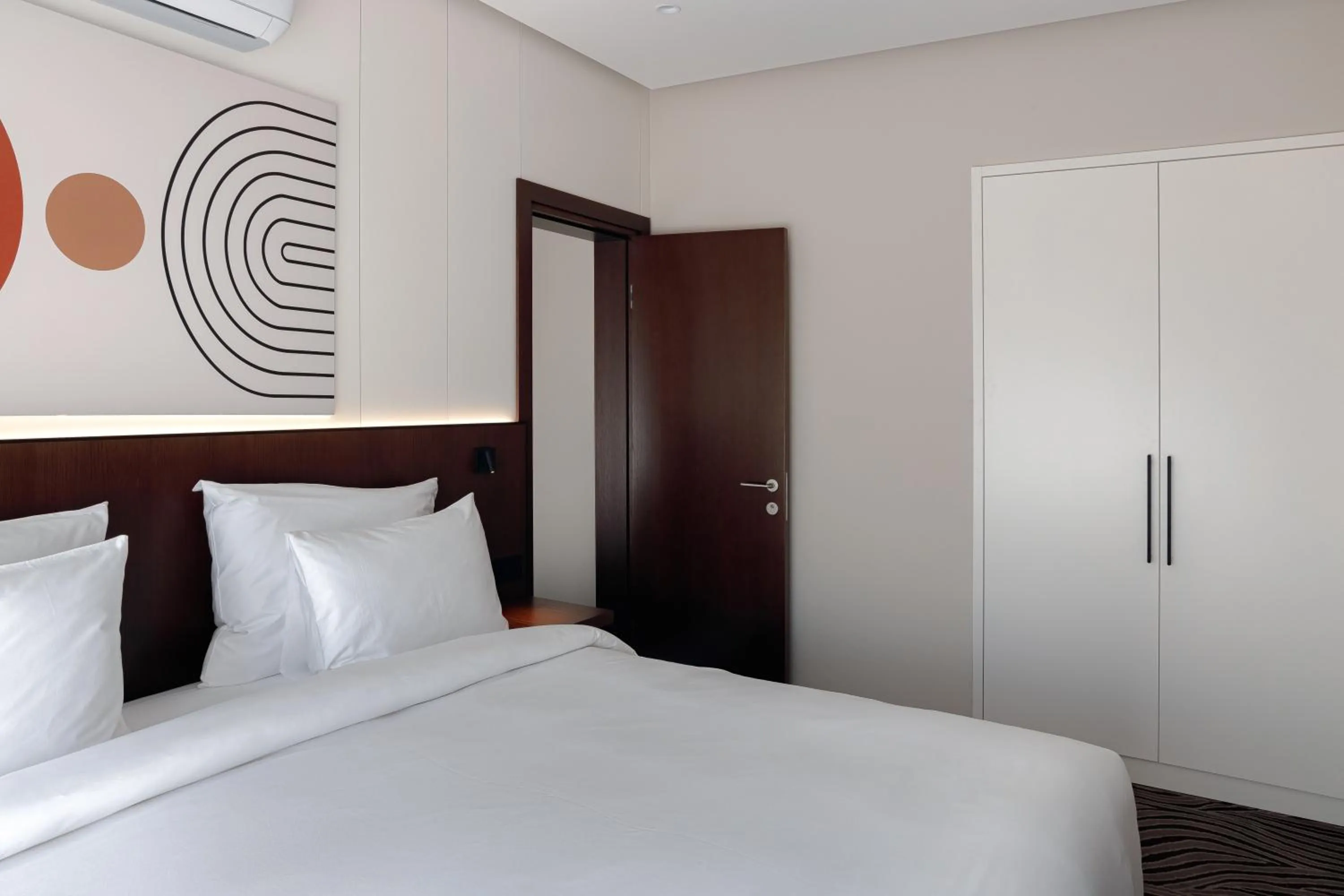 Bedroom, Bed in Almaty Hotel