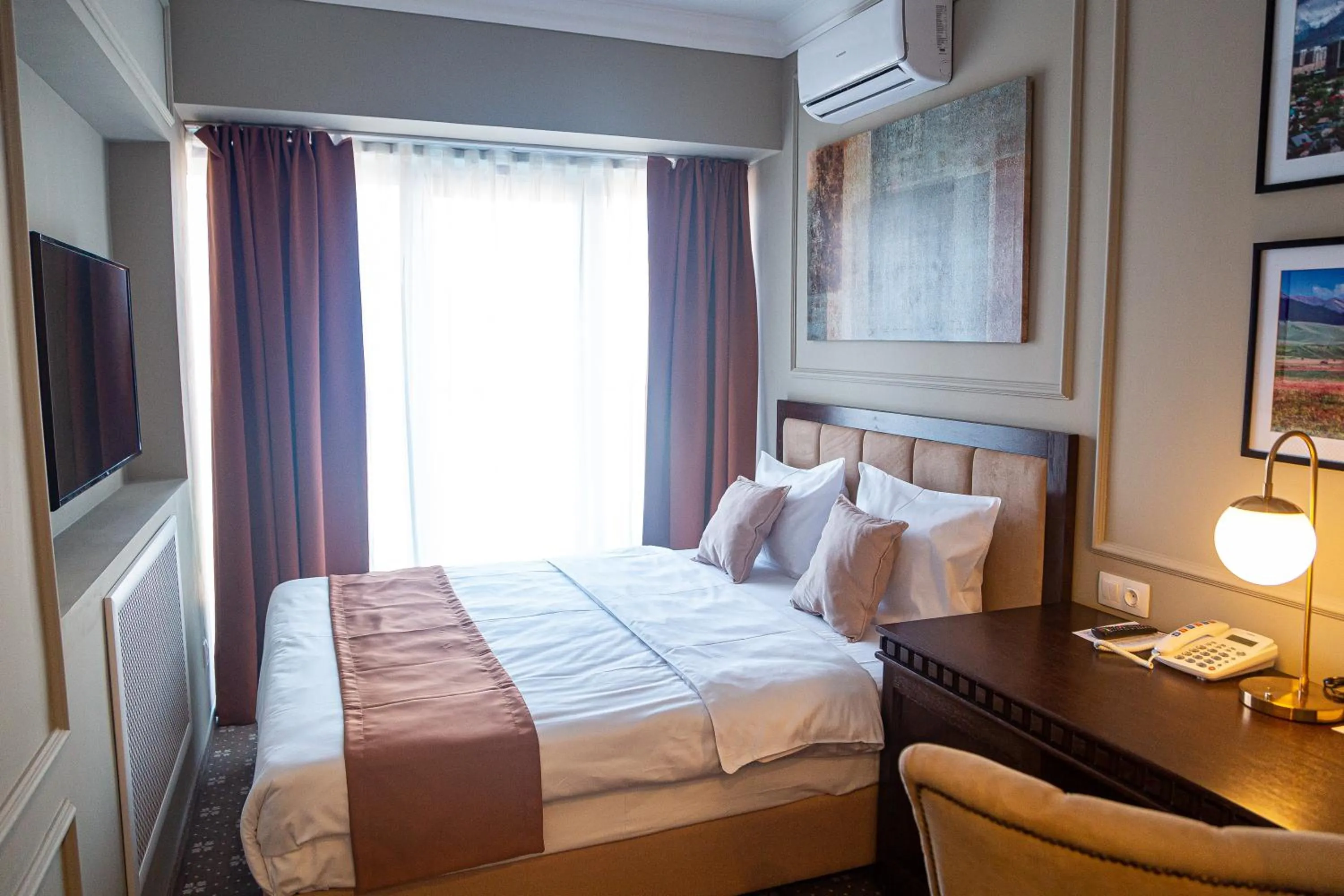 Photo of the whole room, Bed in Almaty Hotel