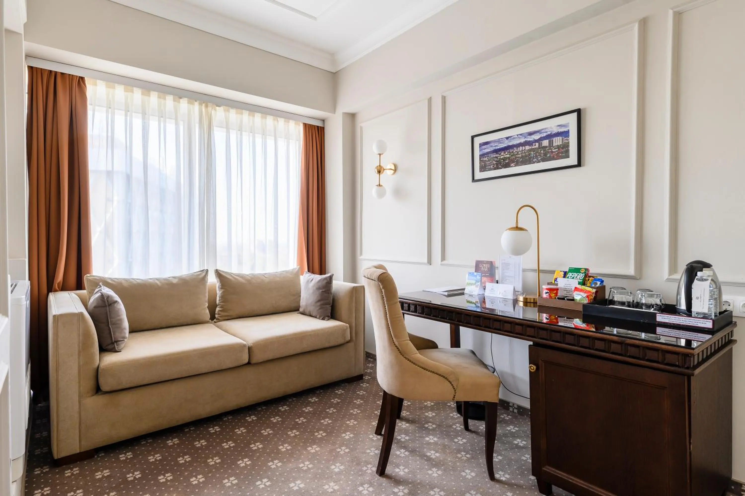 Seating area in Almaty Hotel