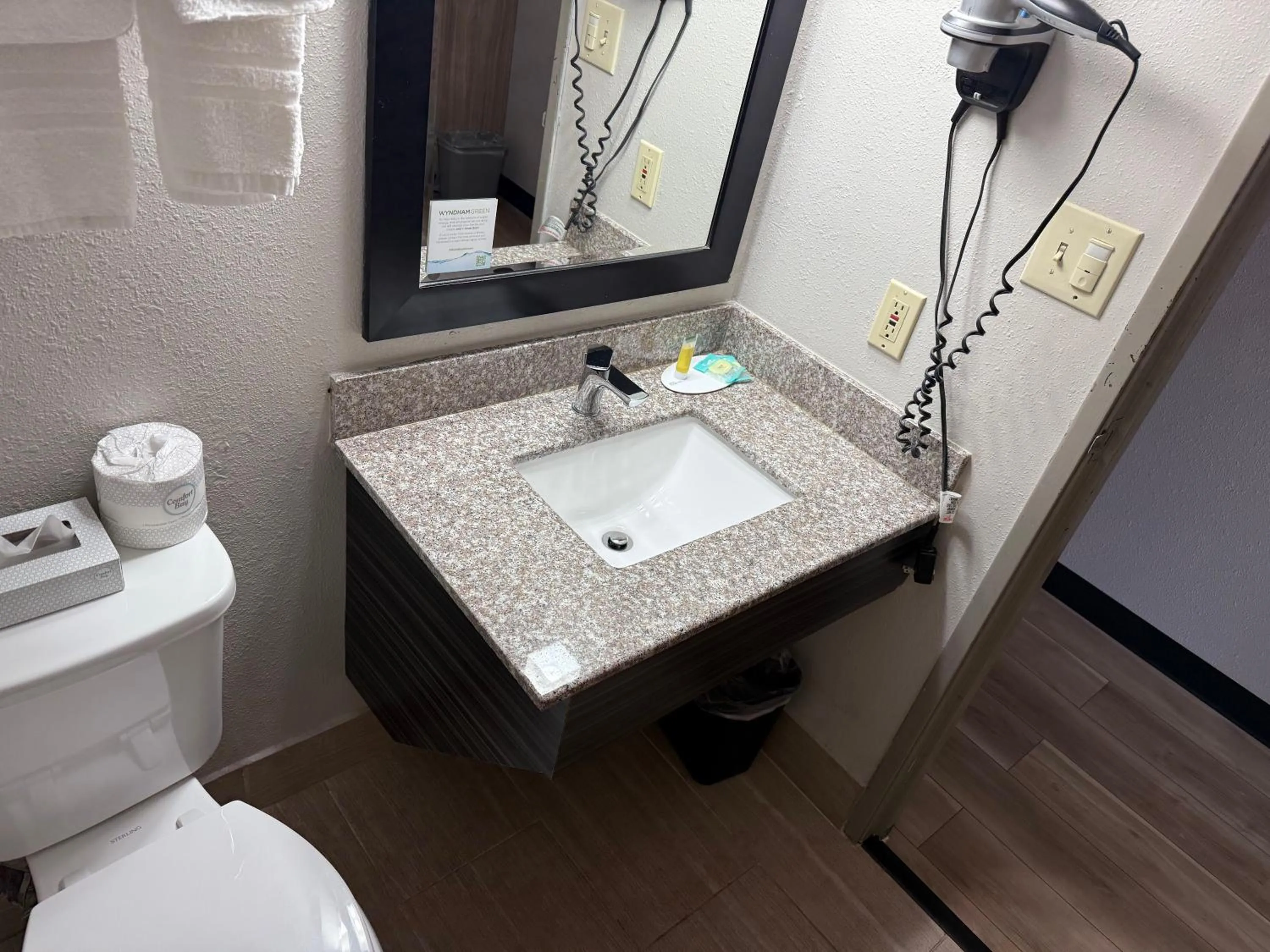 Bathroom in Days Inn by Wyndham Muncie -Ball State University
