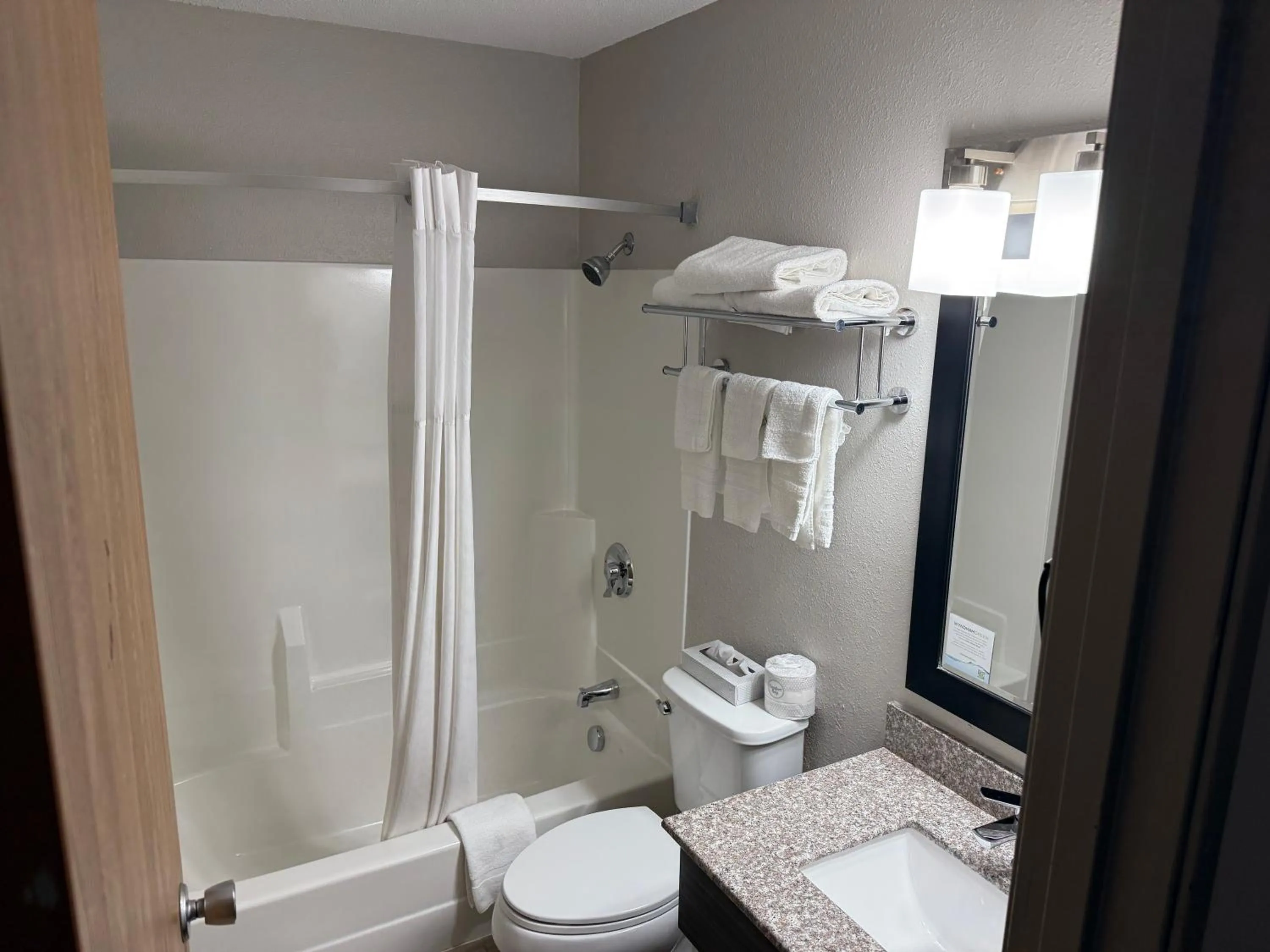 Toilet in Days Inn by Wyndham Muncie -Ball State University