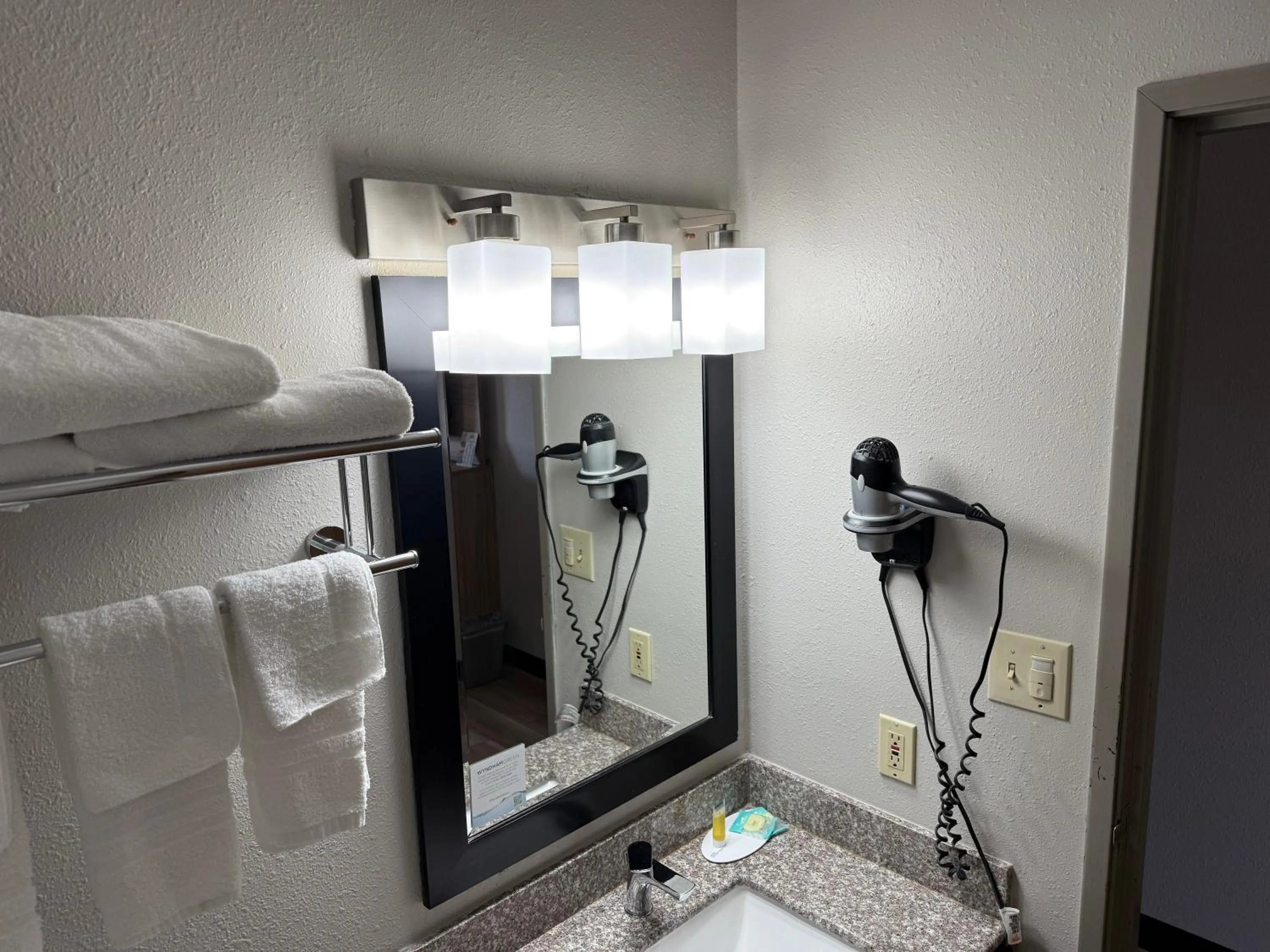 Bathroom in Days Inn by Wyndham Muncie -Ball State University
